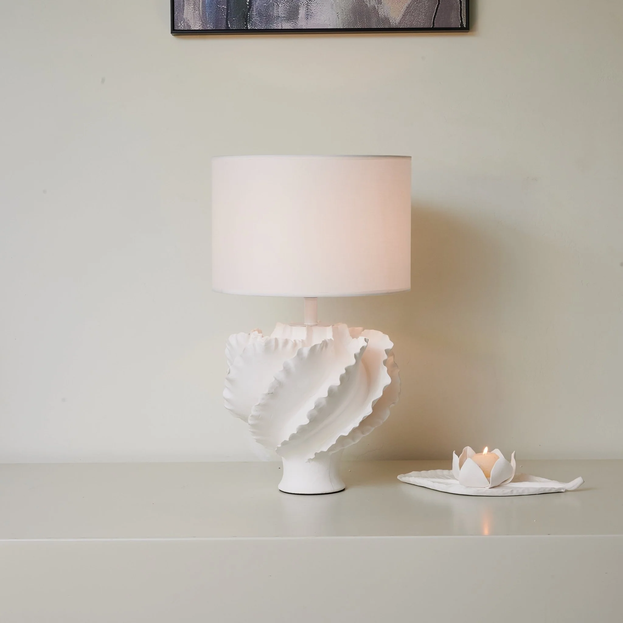 Sculptural Shell Inspired Table Lamp - Image 5