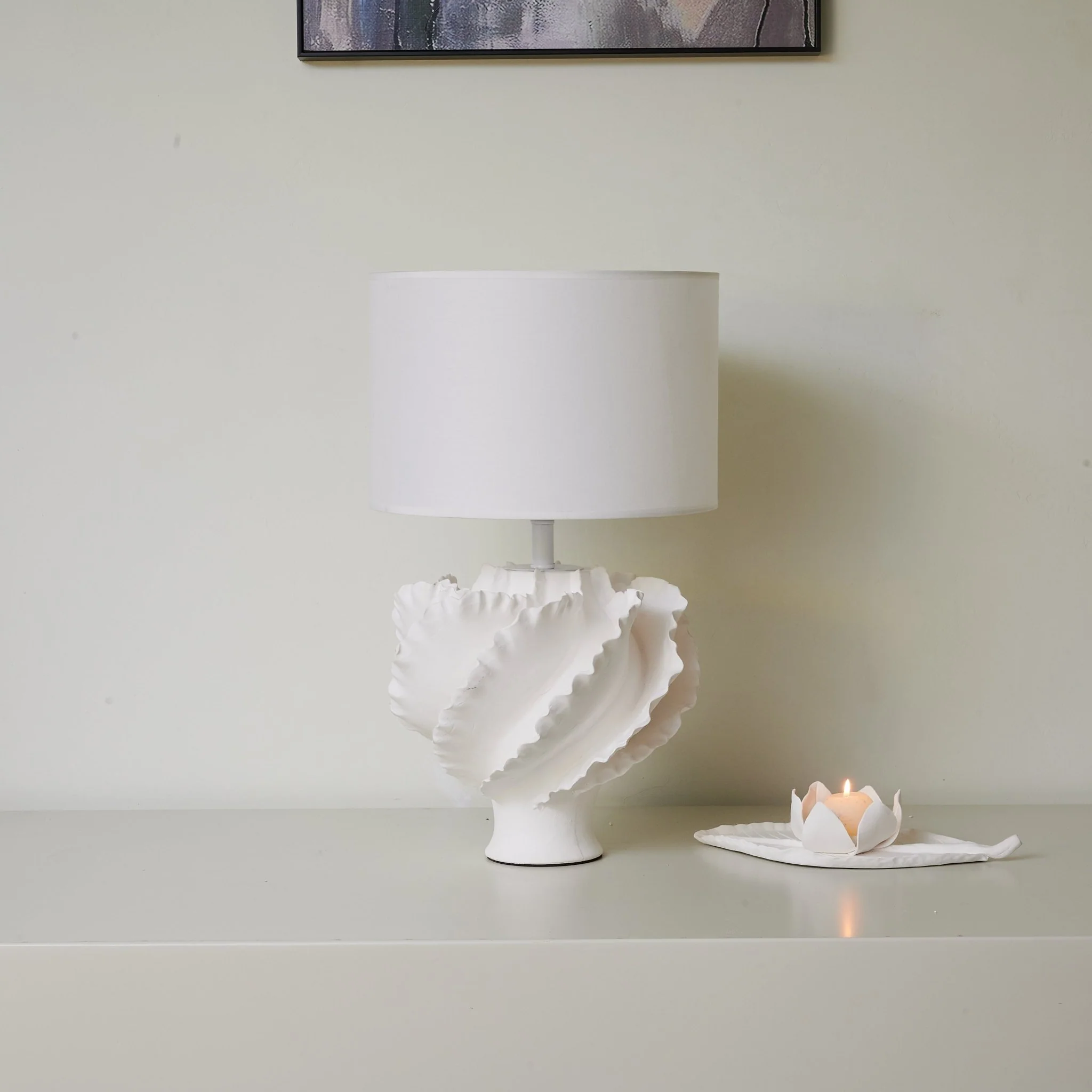 Sculptural Shell Inspired Table Lamp - Image 6