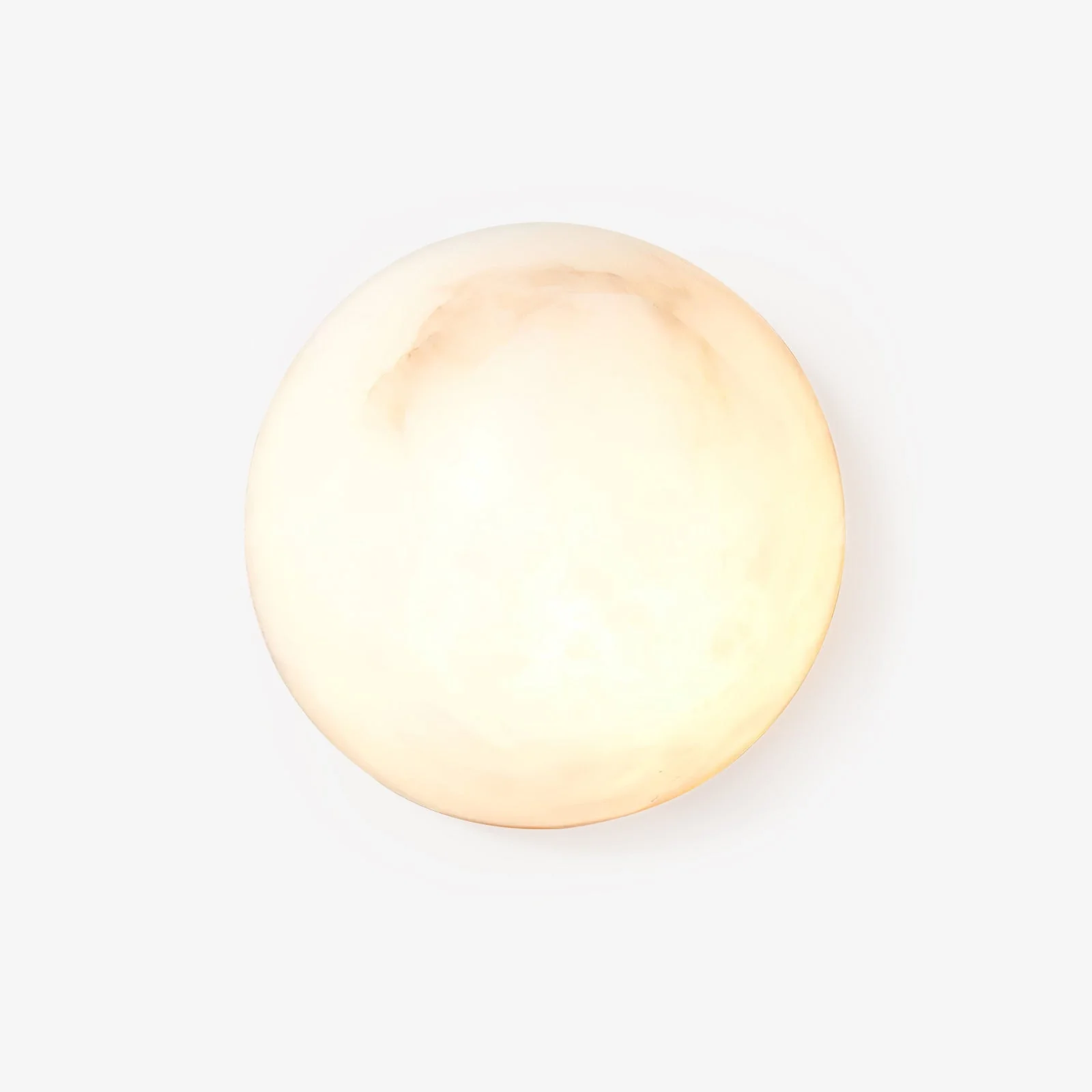 Semicircular Alabaster Wall Lamp