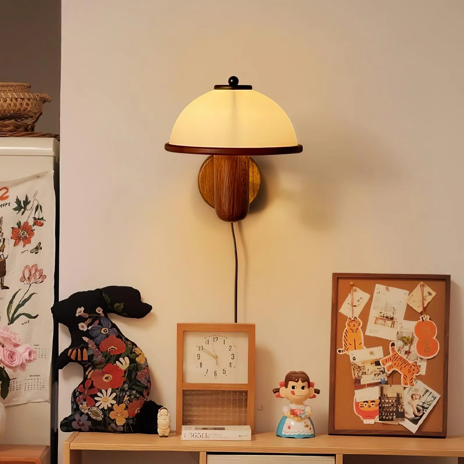 Mushroom Wood Wall Lamp - Image 8