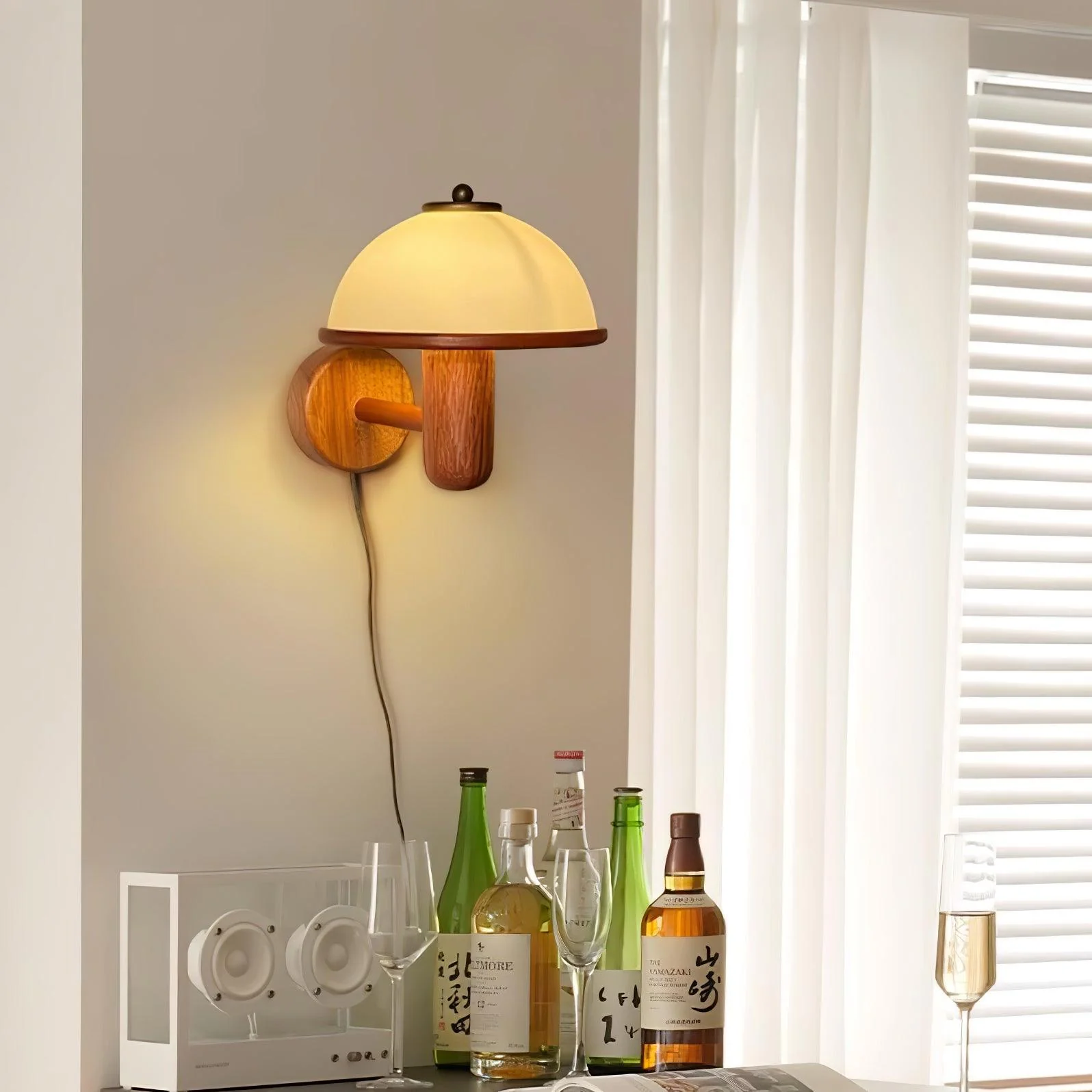 Mushroom Wood Wall Lamp - Image 9