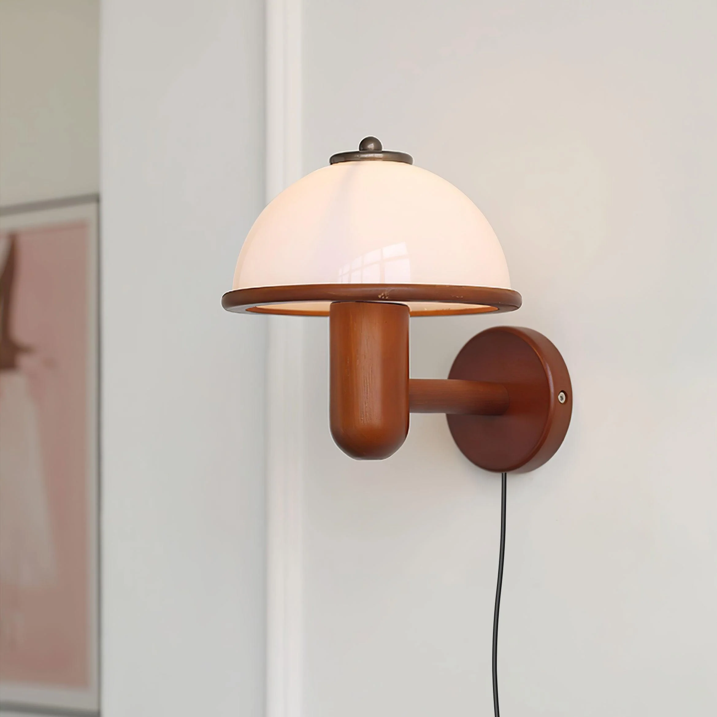 Mushroom Wood Wall Lamp - Image 25
