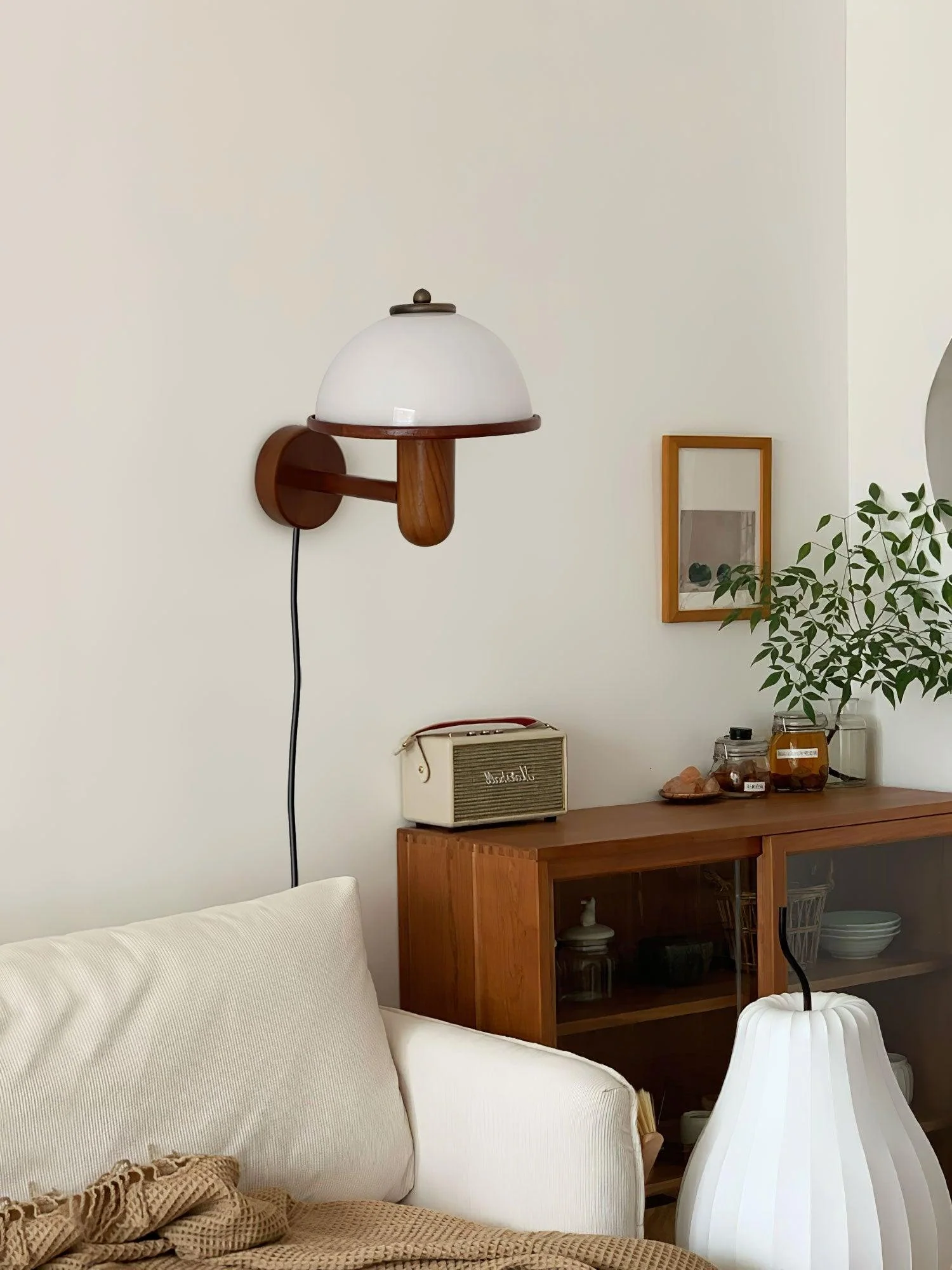 Mushroom Wood Wall Lamp - Image 29