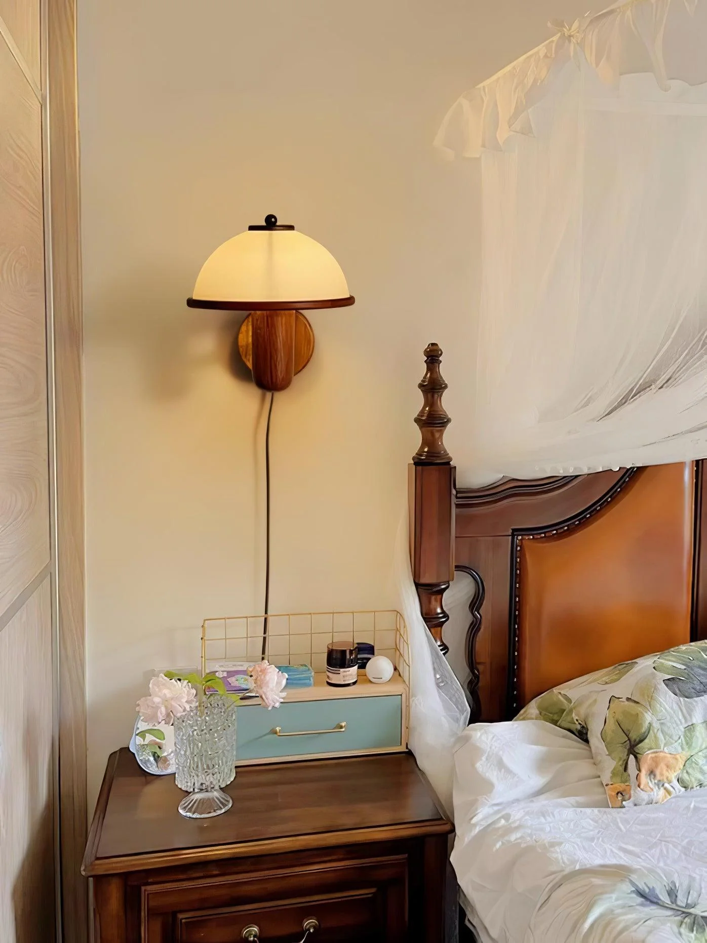 Mushroom Wood Wall Lamp - Image 34