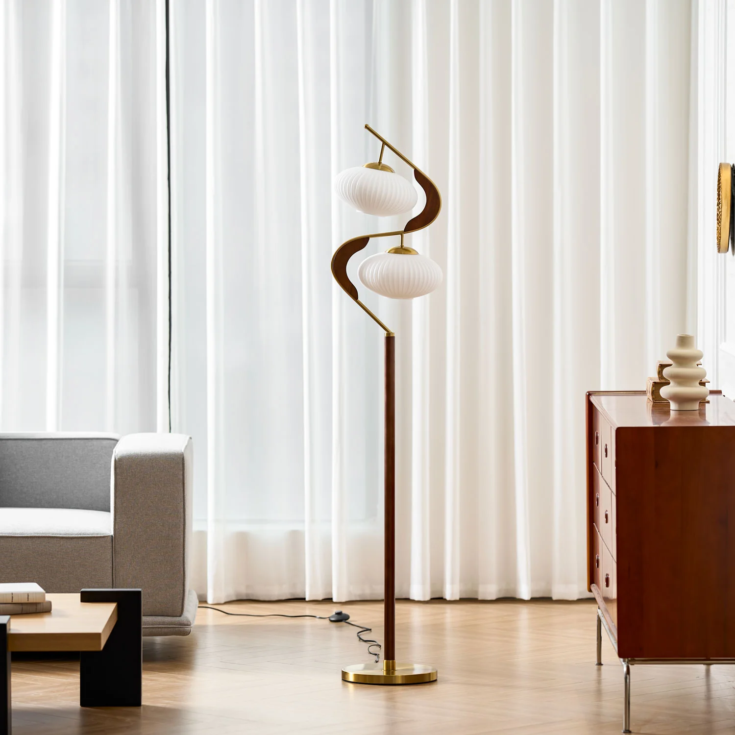Serenita Double Shade Floor Lamp - Image 13
