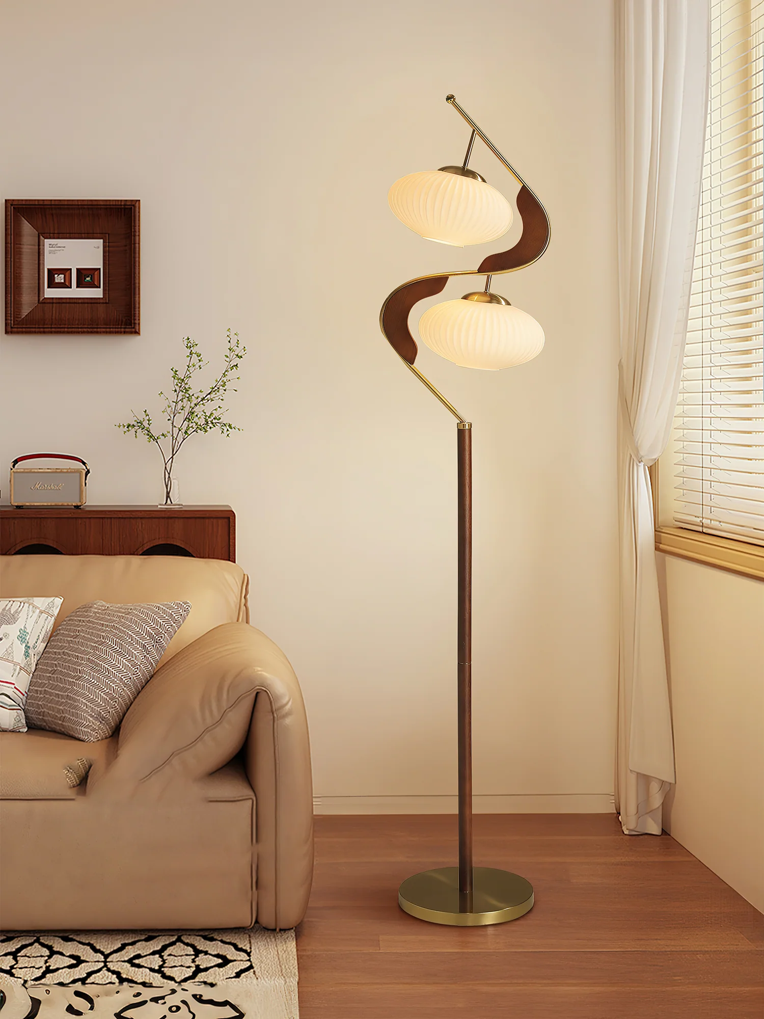 Serenita Double Shade Floor Lamp - Image 3
