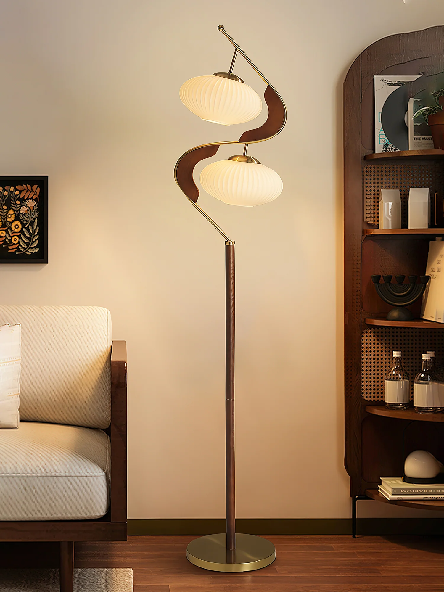 Serenita Double Shade Floor Lamp - Image 4