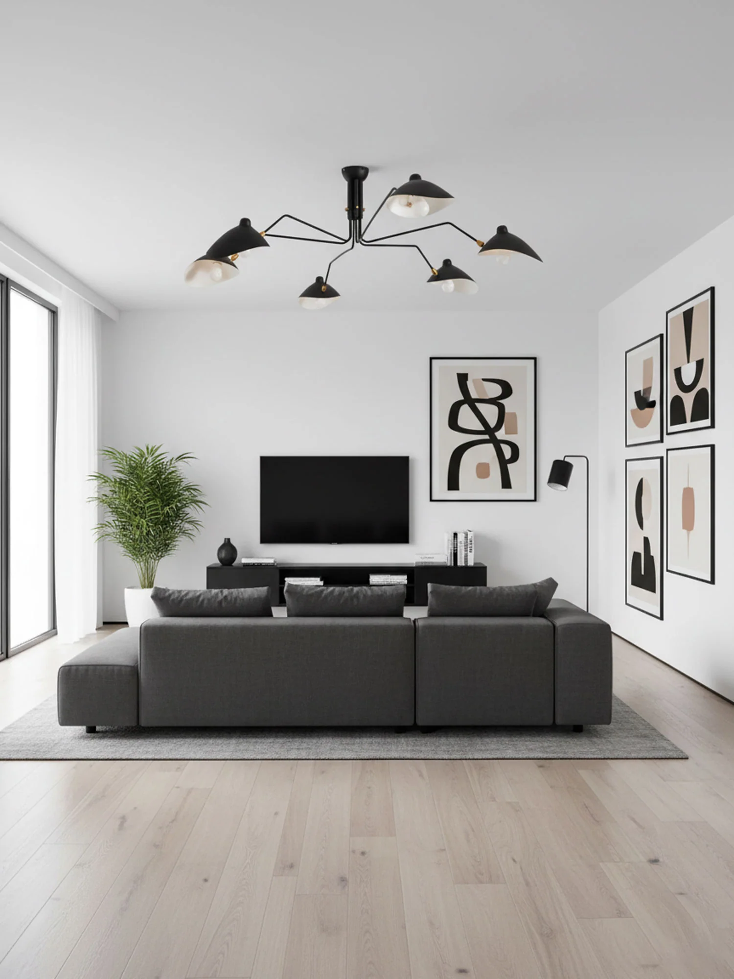 Serge Mouille Ceiling Light A - Image 12