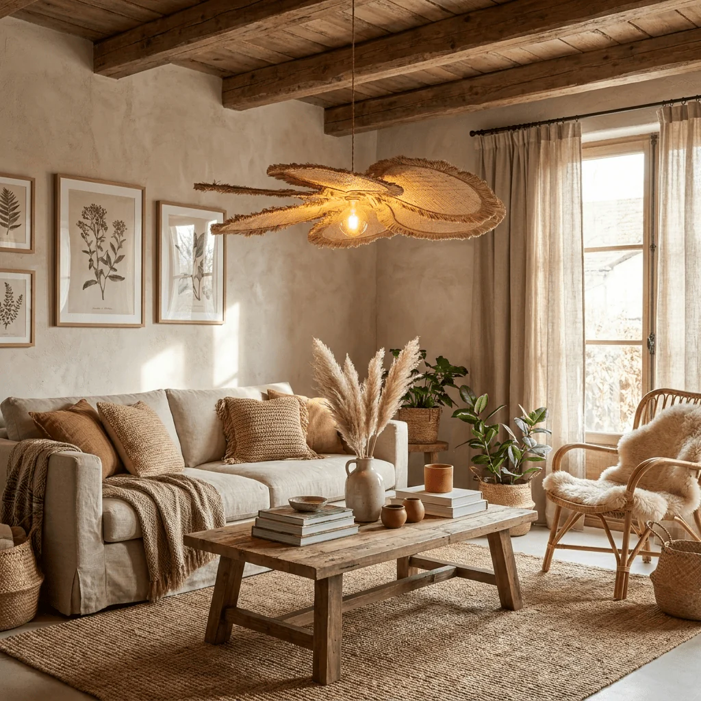 Sfrangia Raffia Pendant Lamp - Image 5