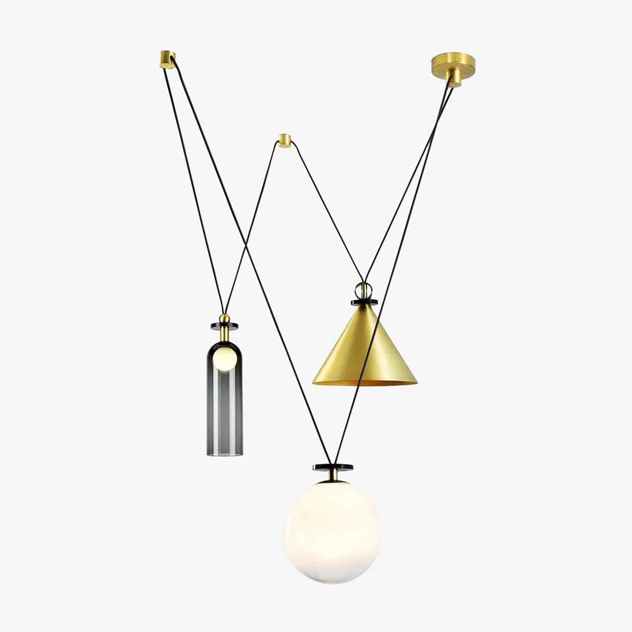 Geometric Shape Art Modern Chandelier - Image 31