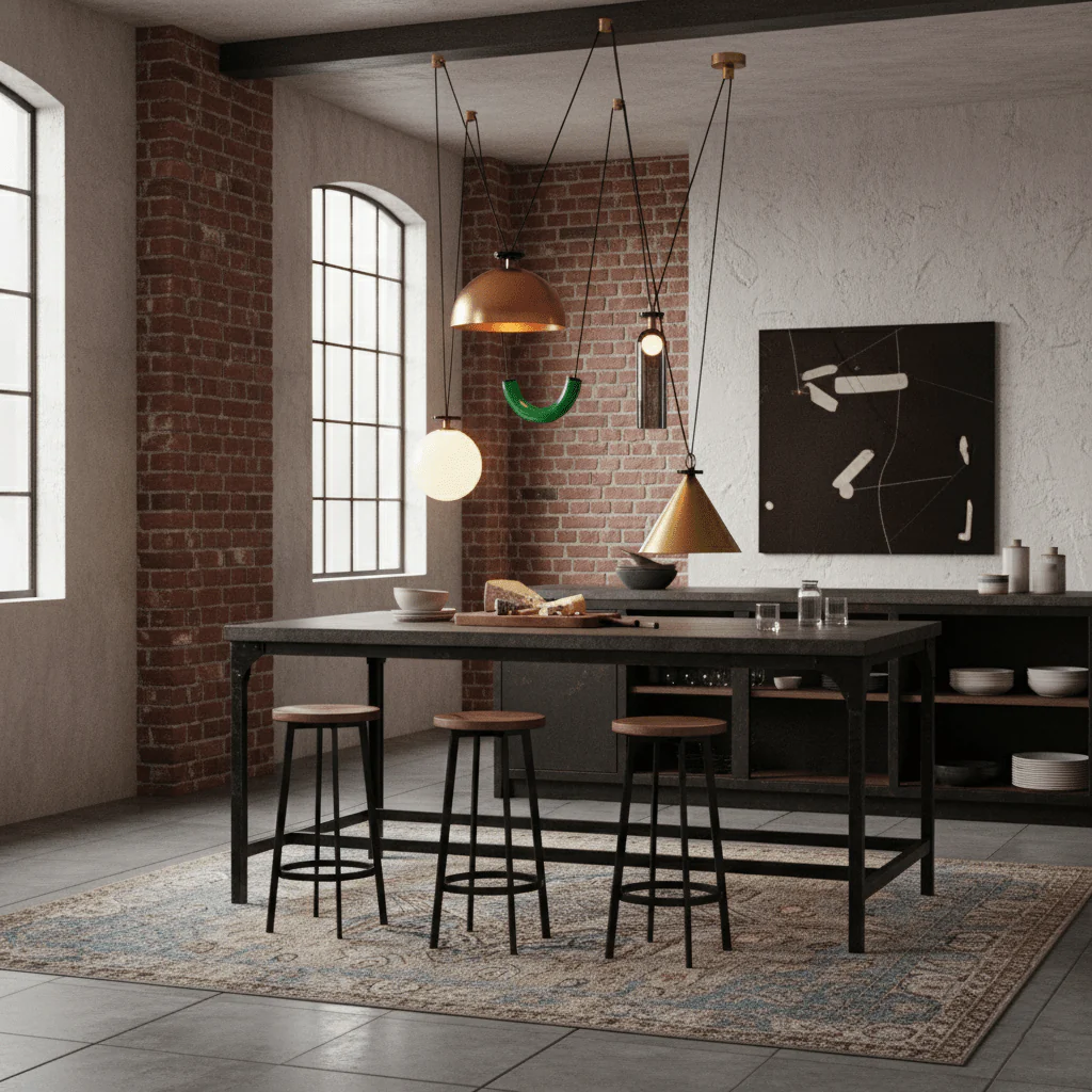 Geometric Shape Art Modern Chandelier - Image 4