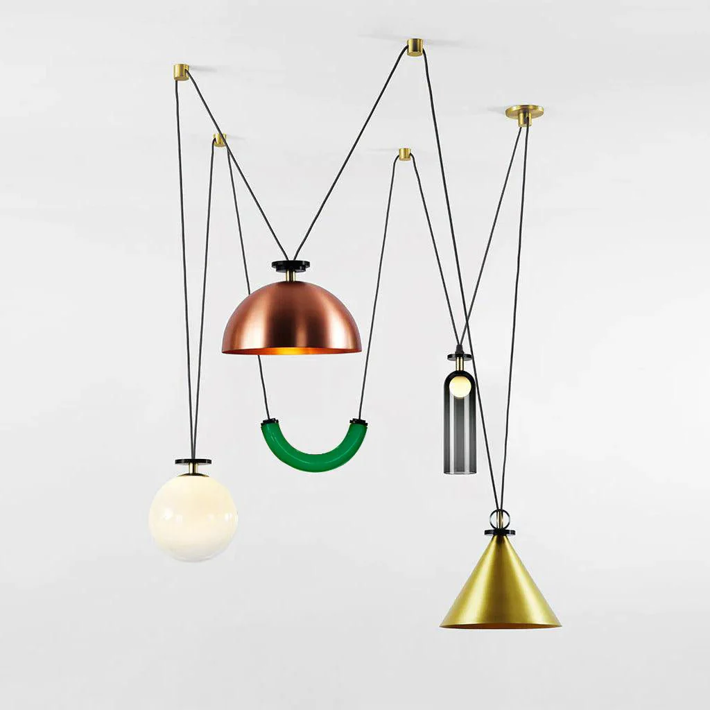 Geometric Shape Art Modern Chandelier - Image 40