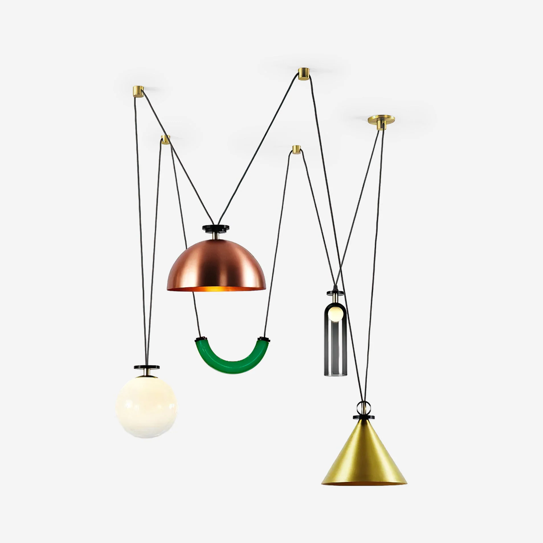 Geometric Shape Art Modern Chandelier - Image 41