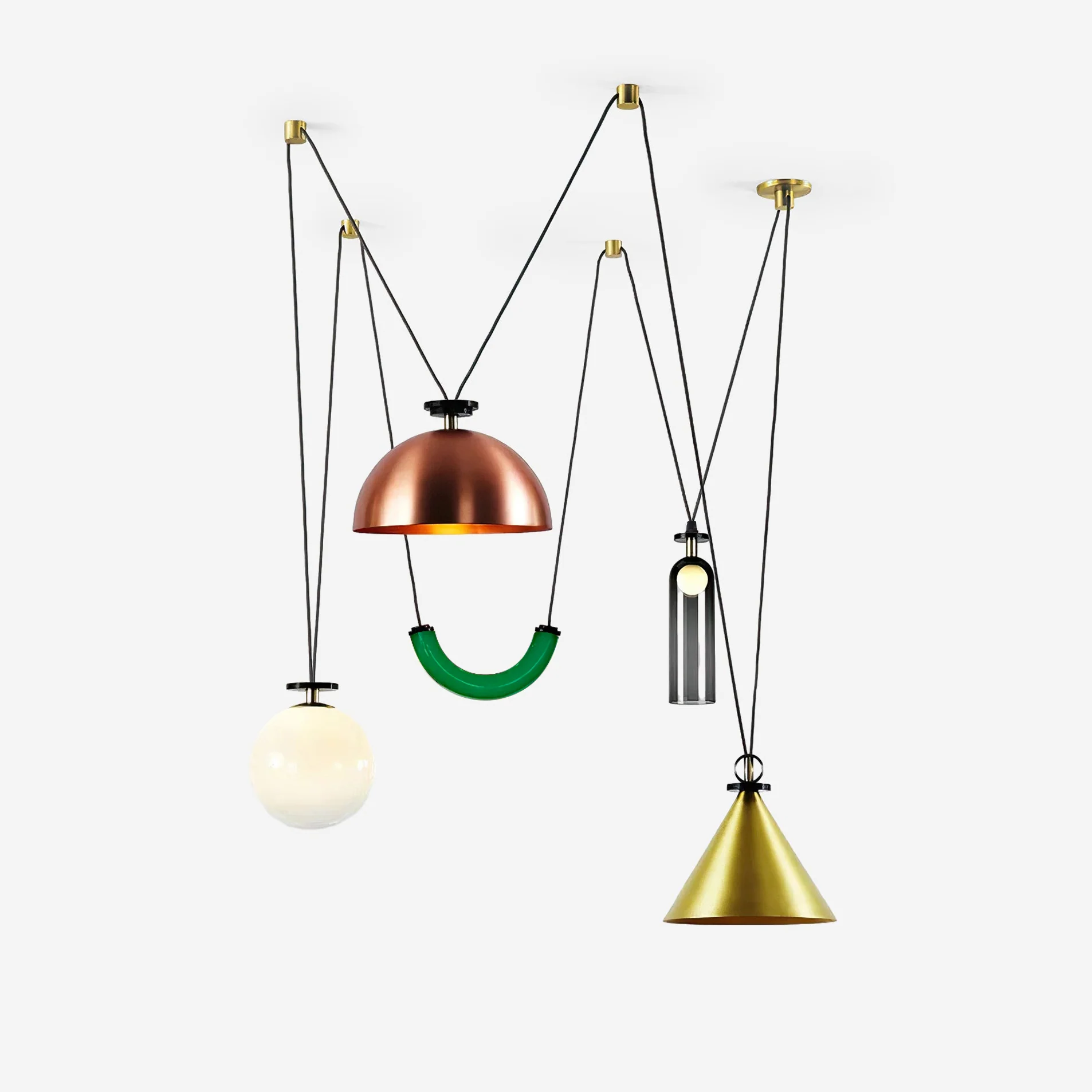 Geometric Shape Art Modern Chandelier - Image 42