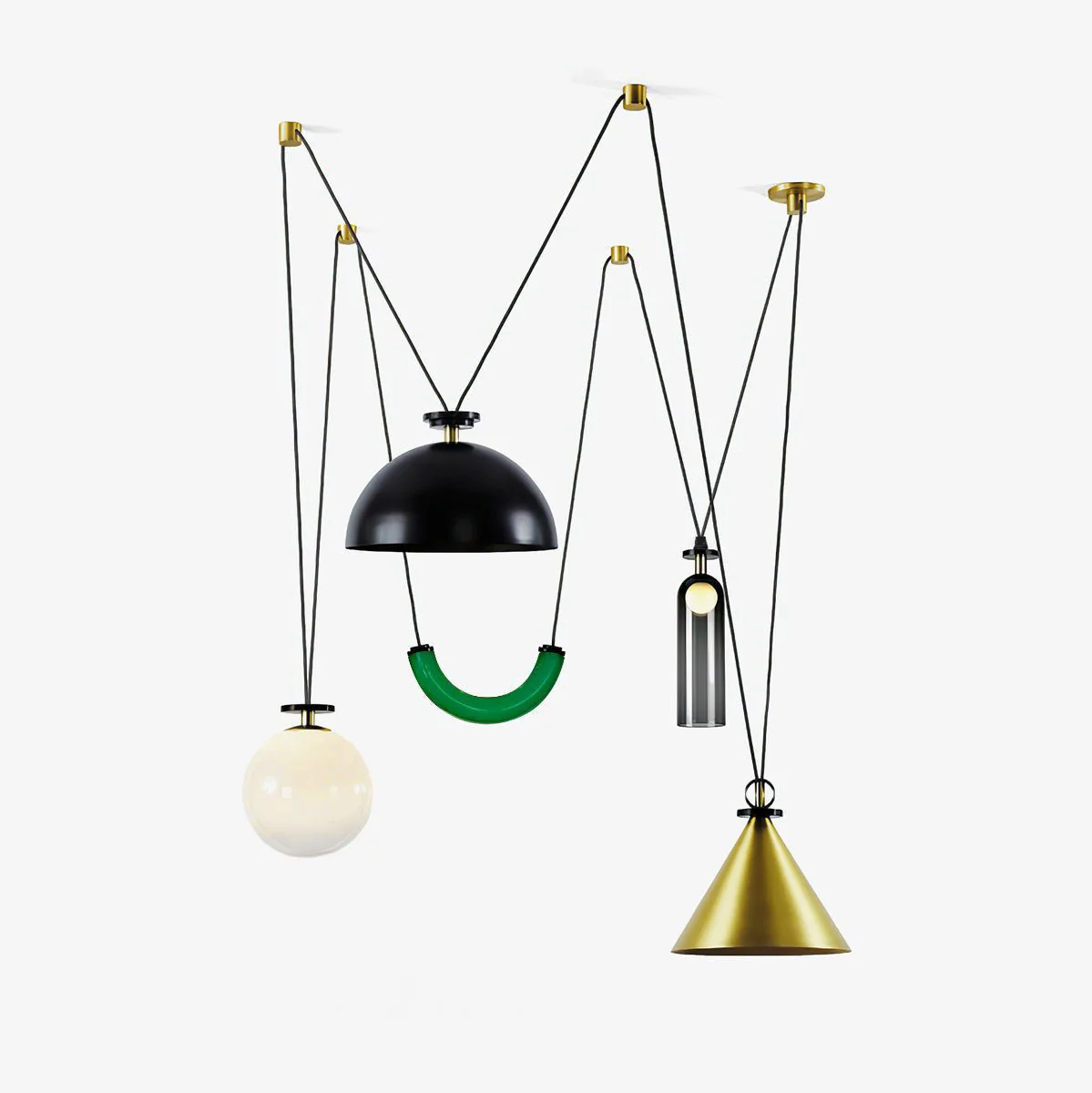 Geometric Shape Art Modern Chandelier - Image 43