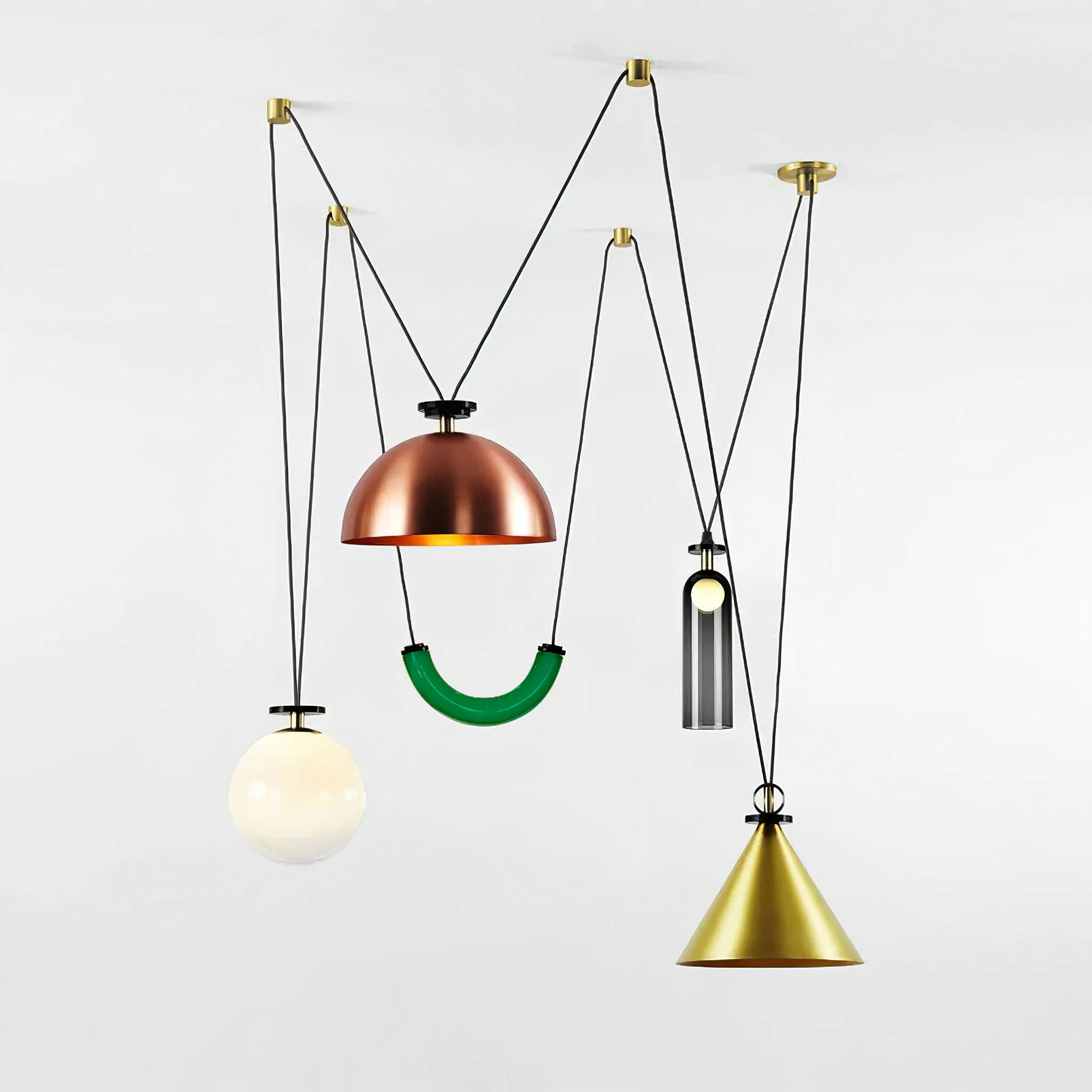 Geometric Shape Art Modern Chandelier - Image 46
