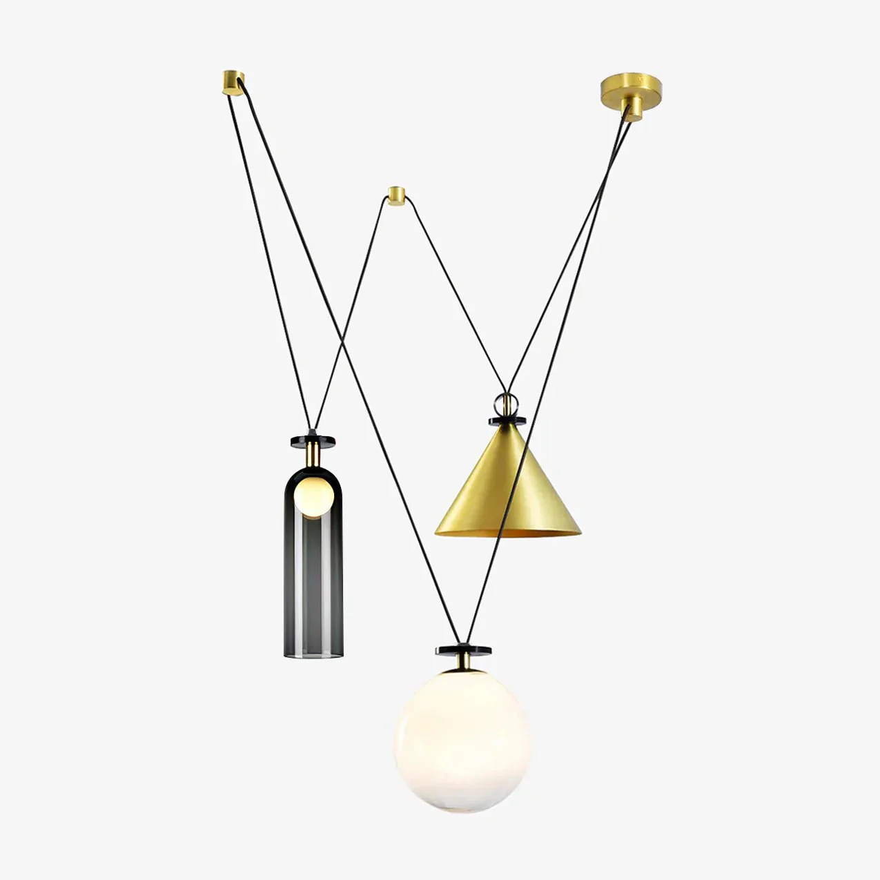 Geometric Shape Art Modern Chandelier - Image 49