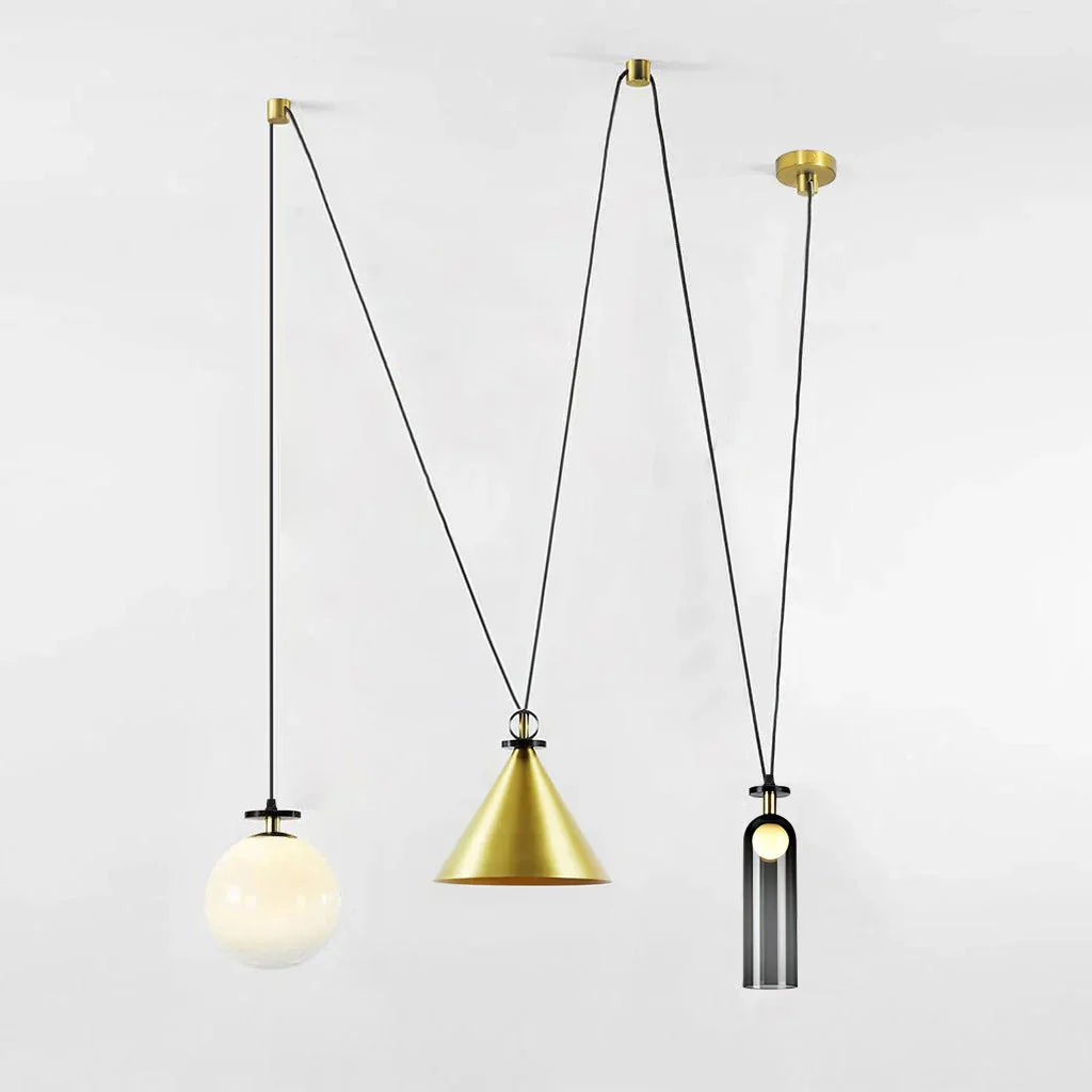 Geometric Shape Art Modern Chandelier - Image 57