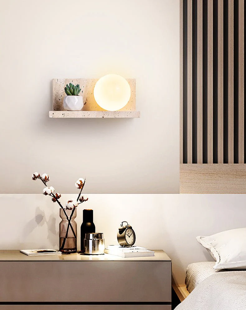 Shelf Travertine Sconce - Image 10