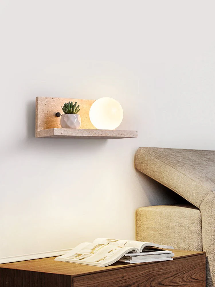Shelf Travertine Sconce - Image 14