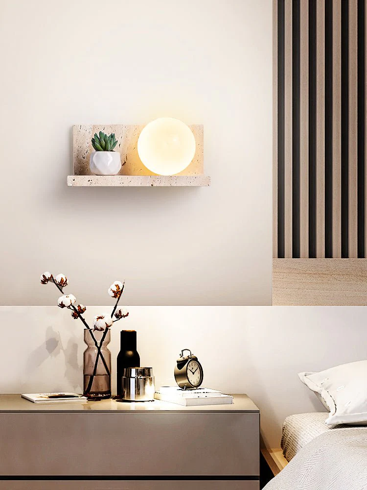 Shelf Travertine Sconce - Image 16
