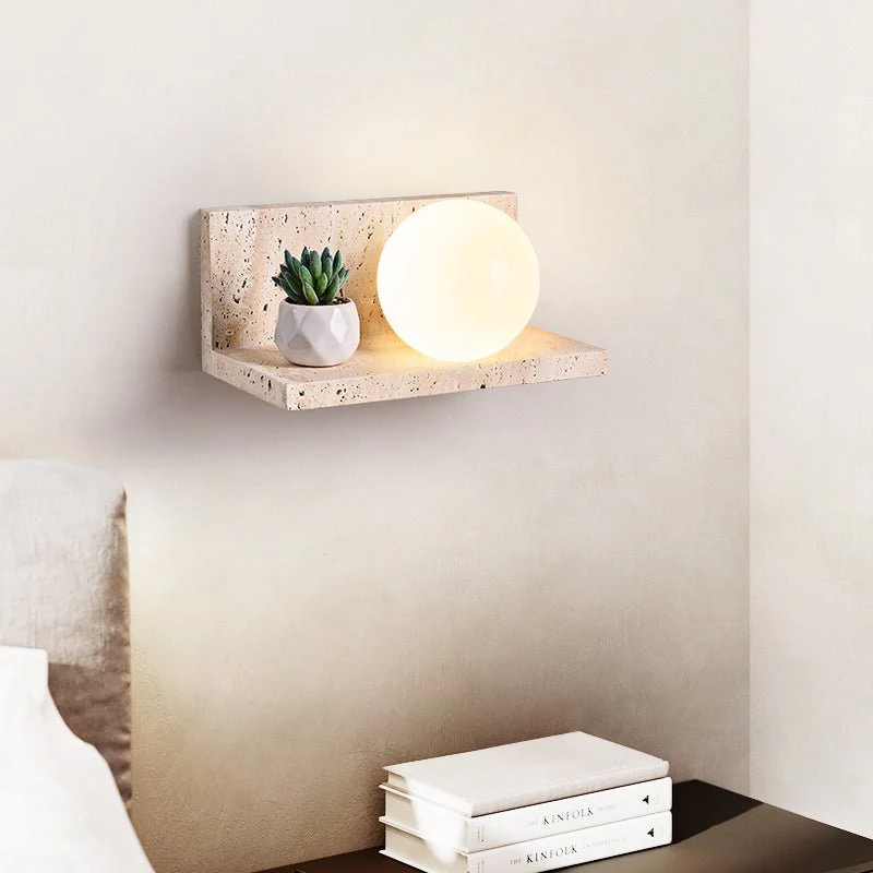 Shelf Travertine Sconce - Image 19