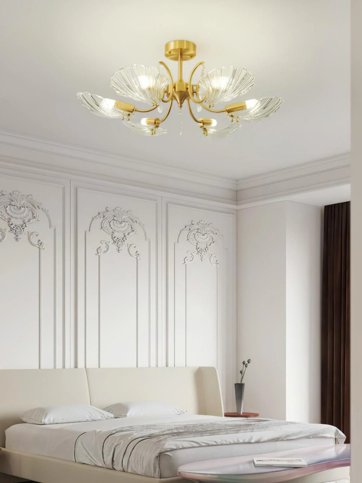 Shell Brass Ceiling Lamp - Image 13