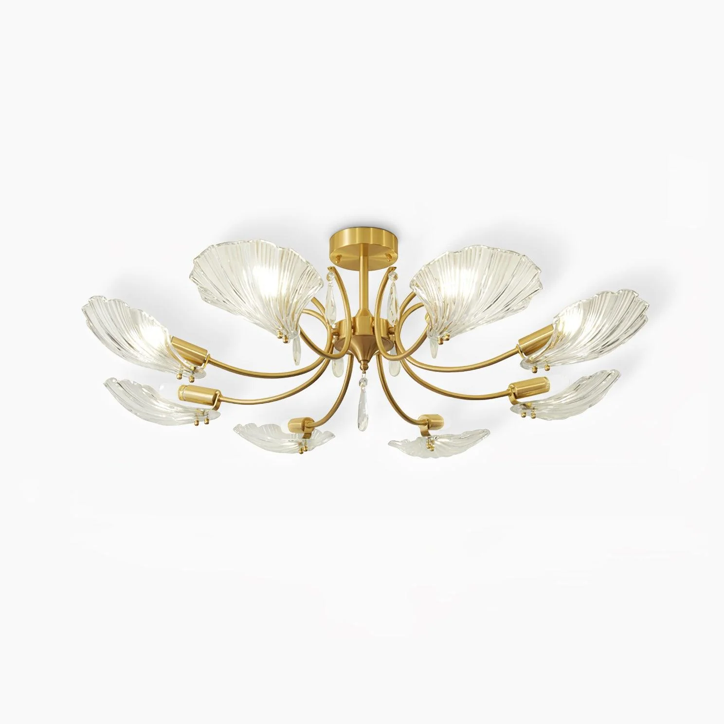 Shell Brass Ceiling Lamp - Image 23