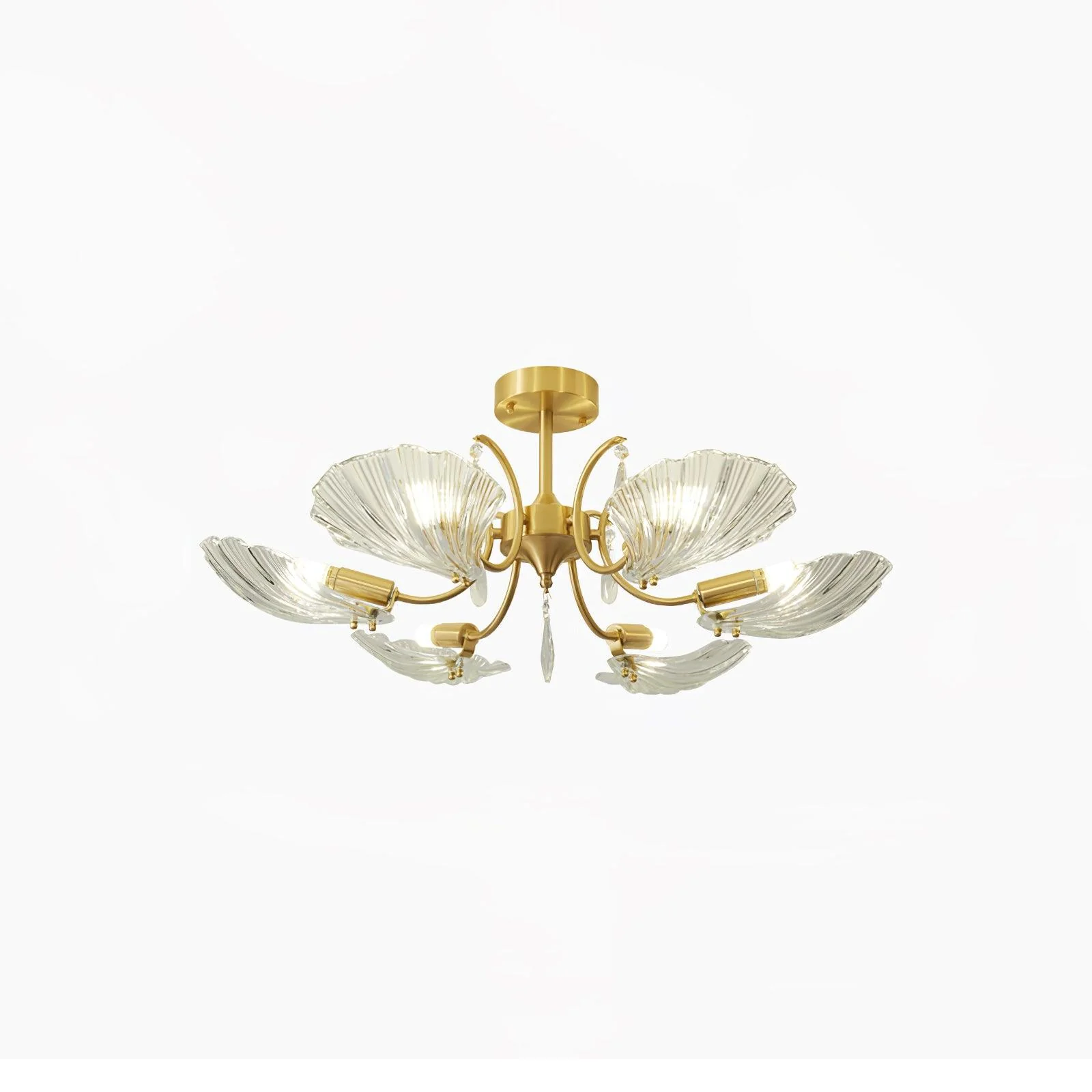 Shell Brass Ceiling Lamp - Image 25