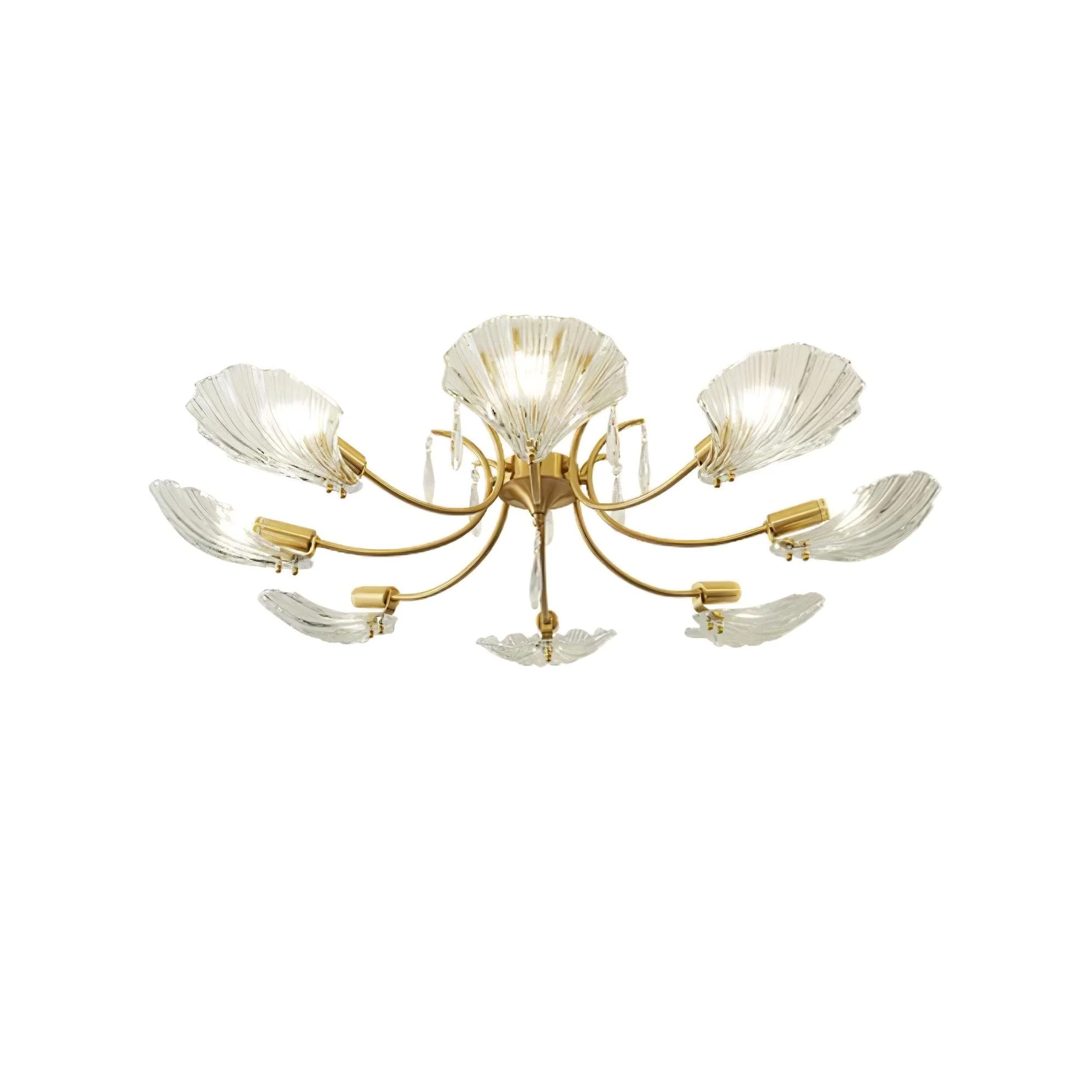 Shell Brass Ceiling Lamp - Image 26