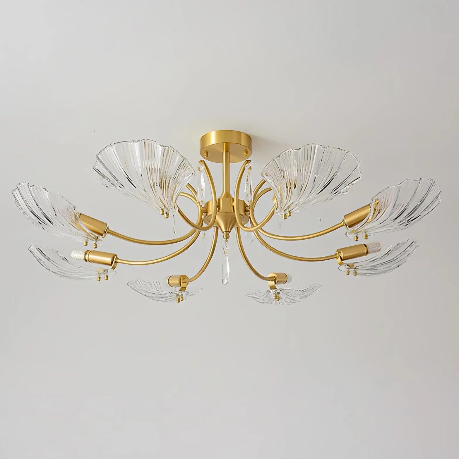 Shell Brass Ceiling Lamp - Image 5