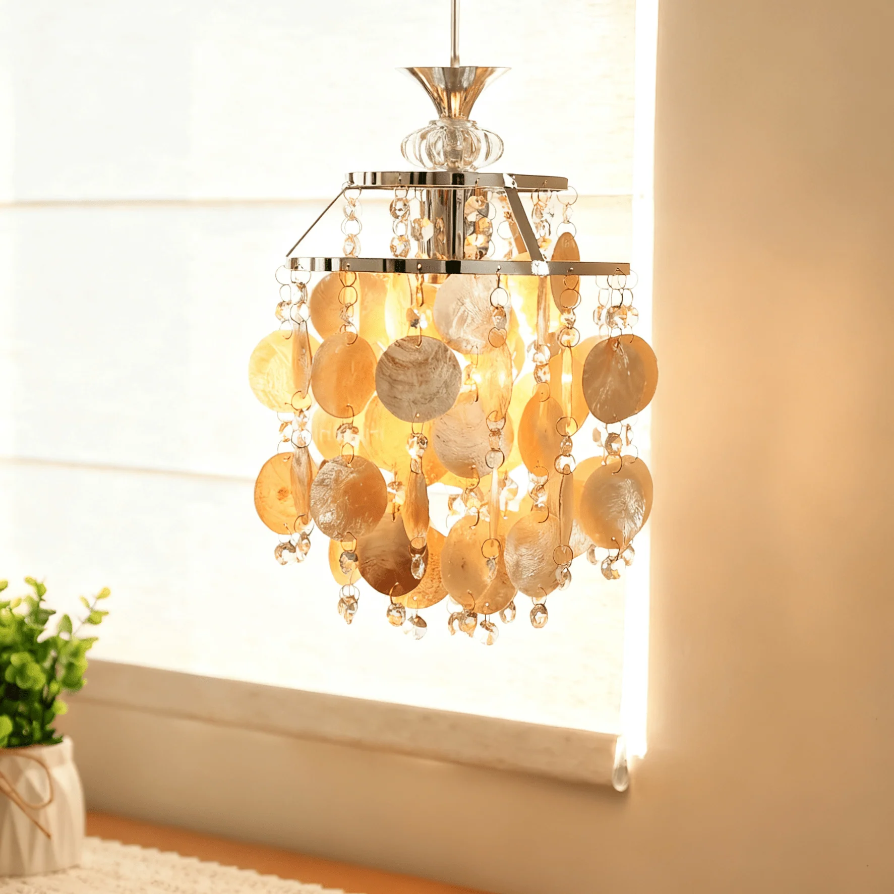 Shell Disc Pendant Light - Image 3