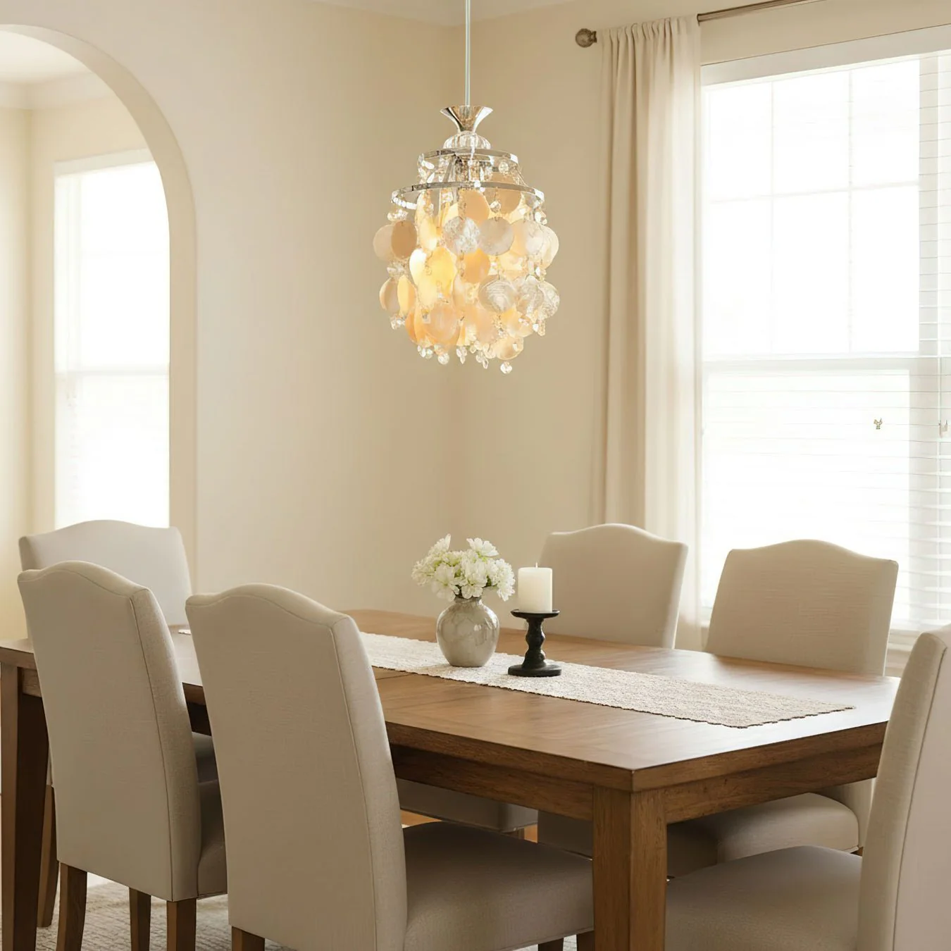 Shell Disc Pendant Light - Image 7