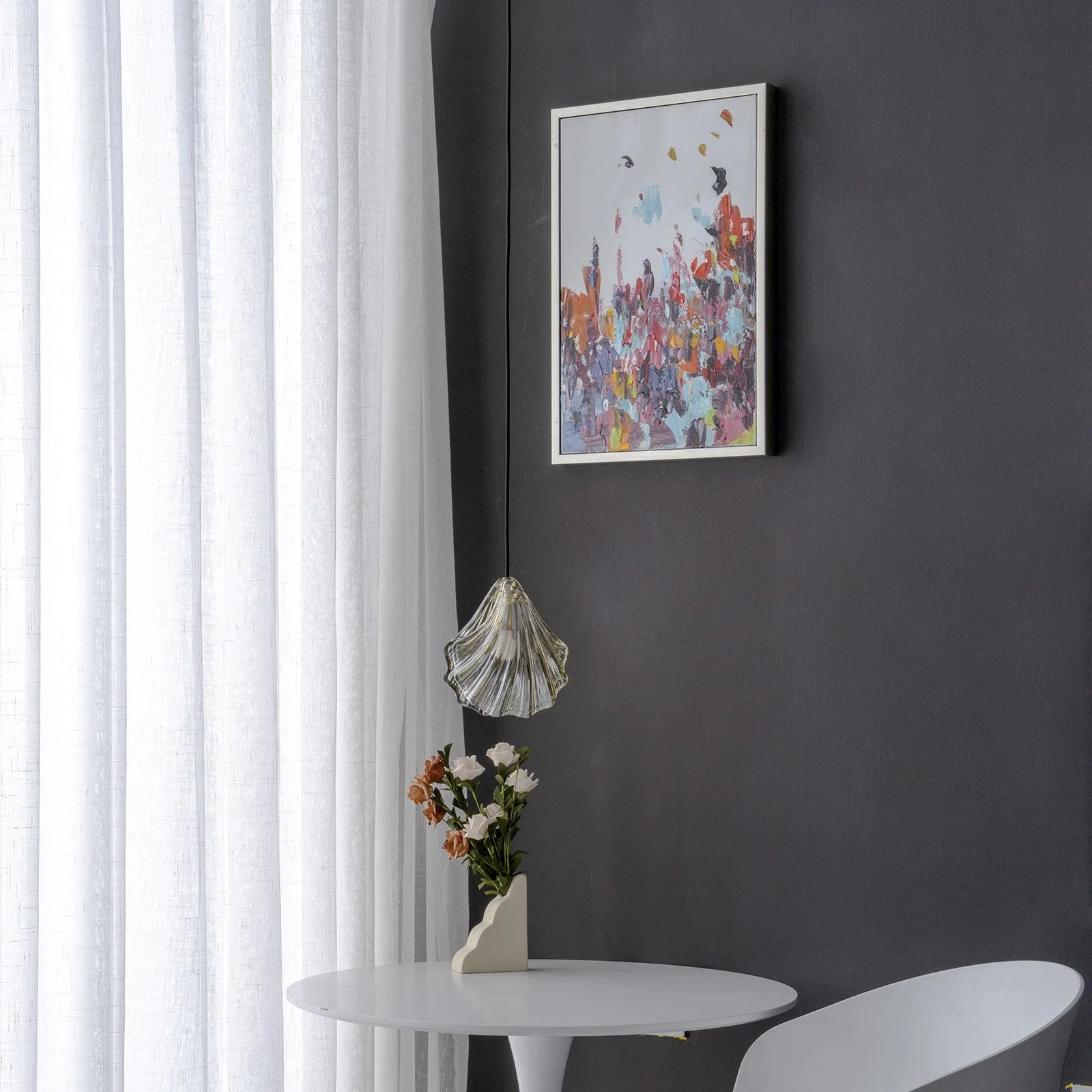 Shell Mini Pendant Swag Light - Image 11
