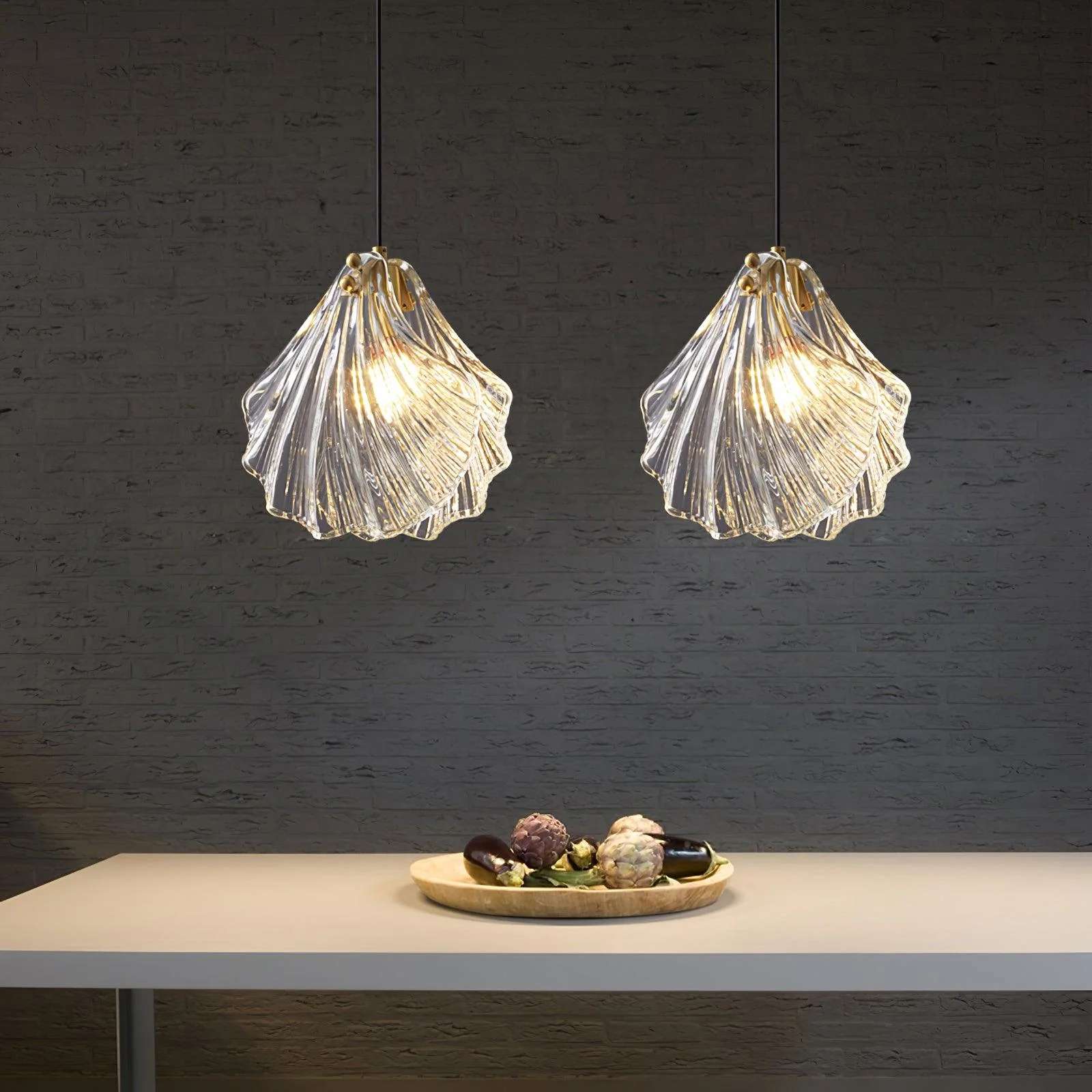 Shell Mini Pendant Swag Light - Image 12