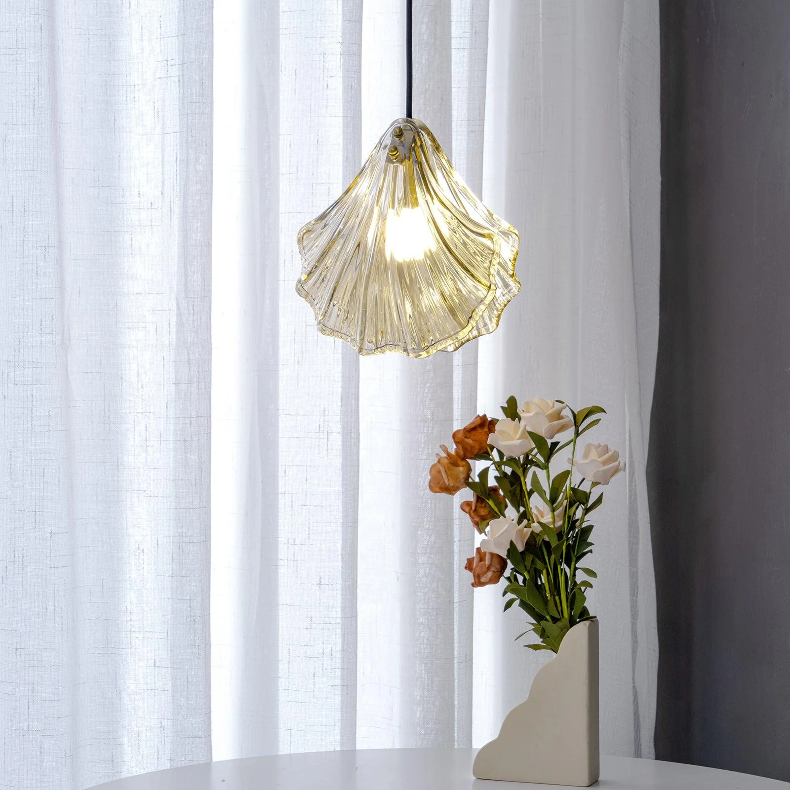 Shell Mini Pendant Swag Light - Image 2