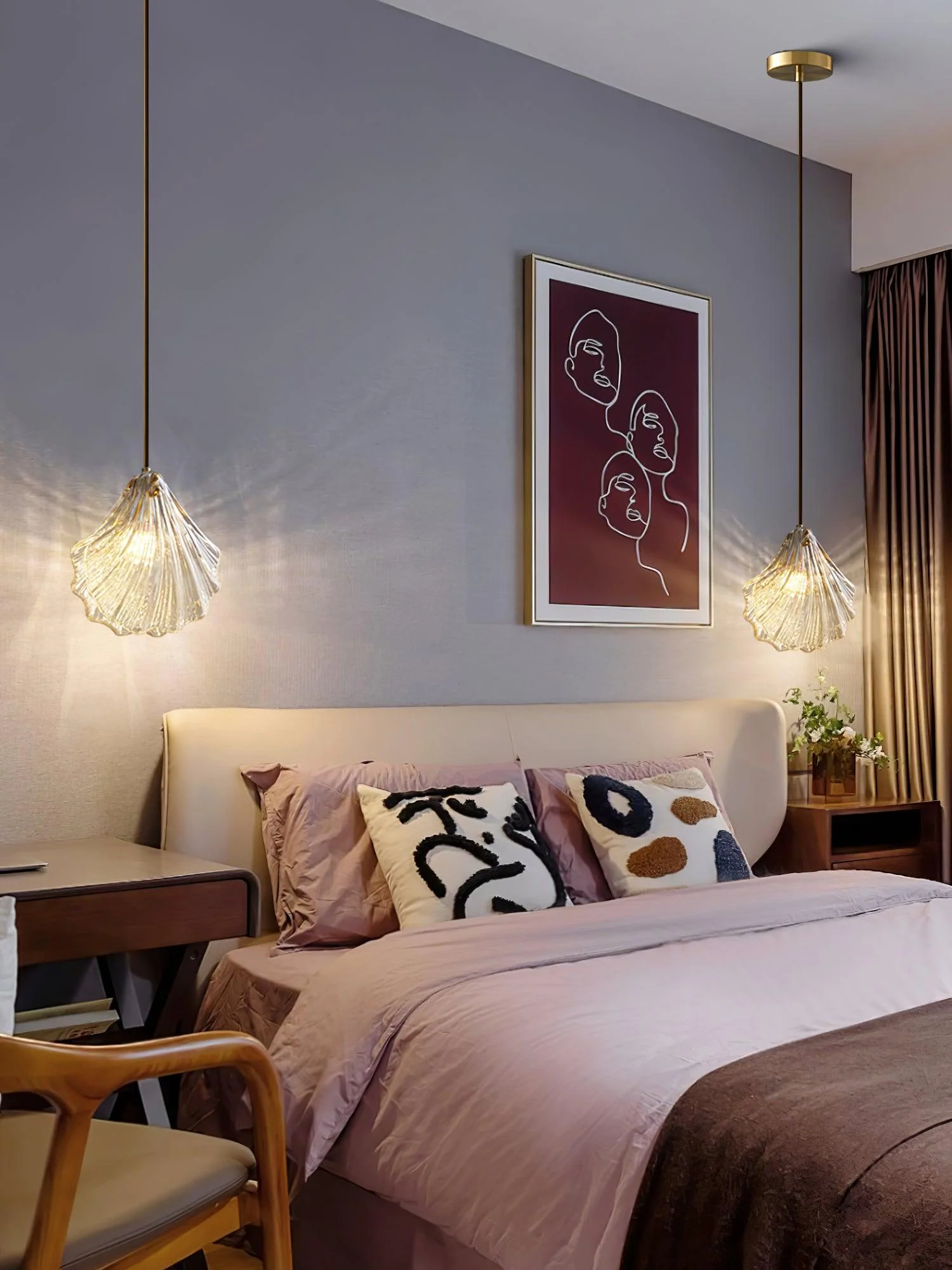 Shell Mini Pendant Swag Light - Image 21