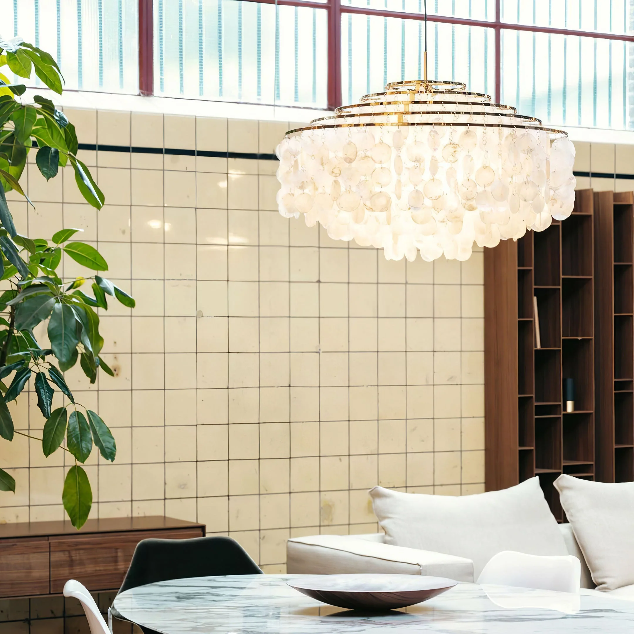 Round Shell Chandelier - Image 108