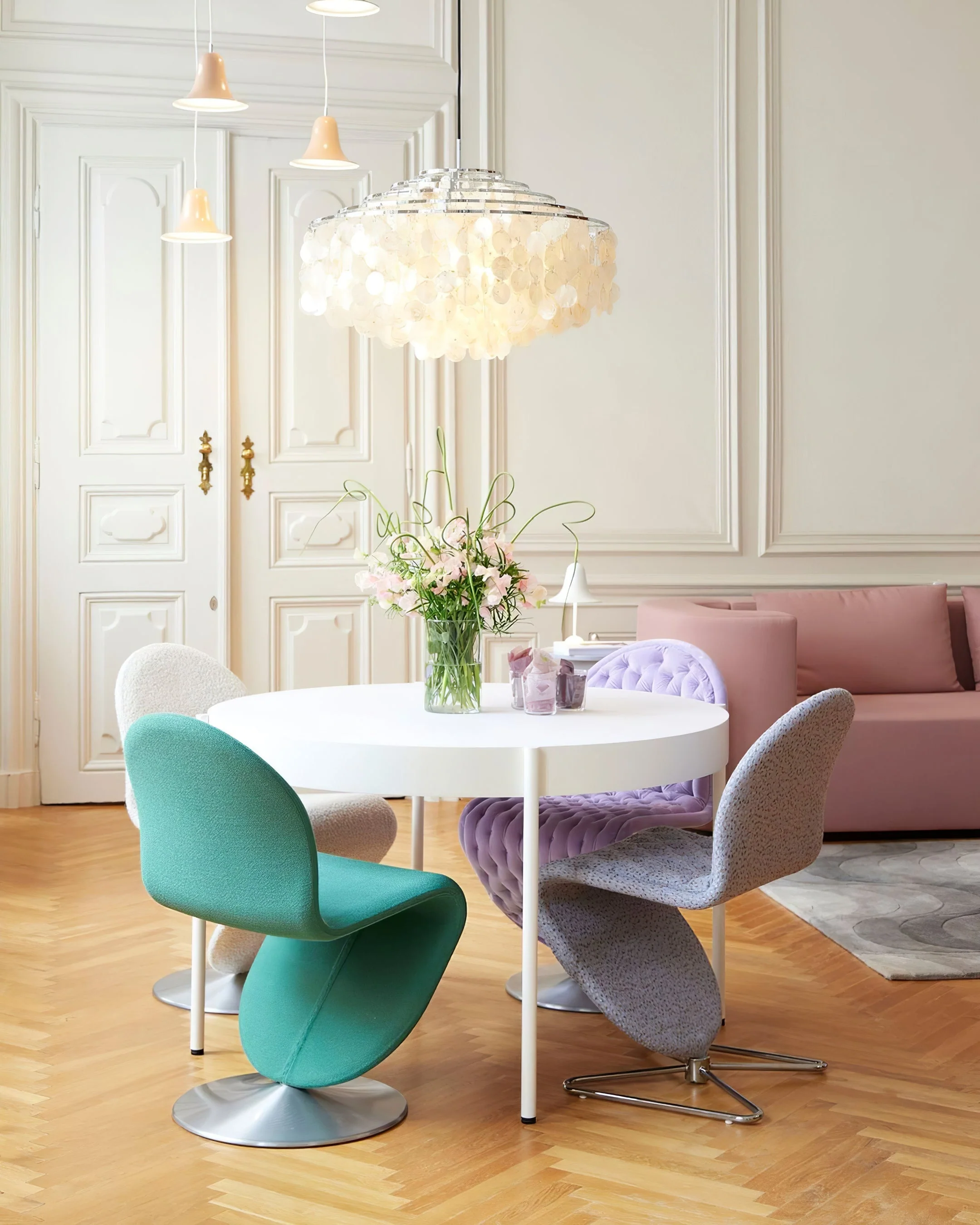 Round Shell Chandelier - Image 113