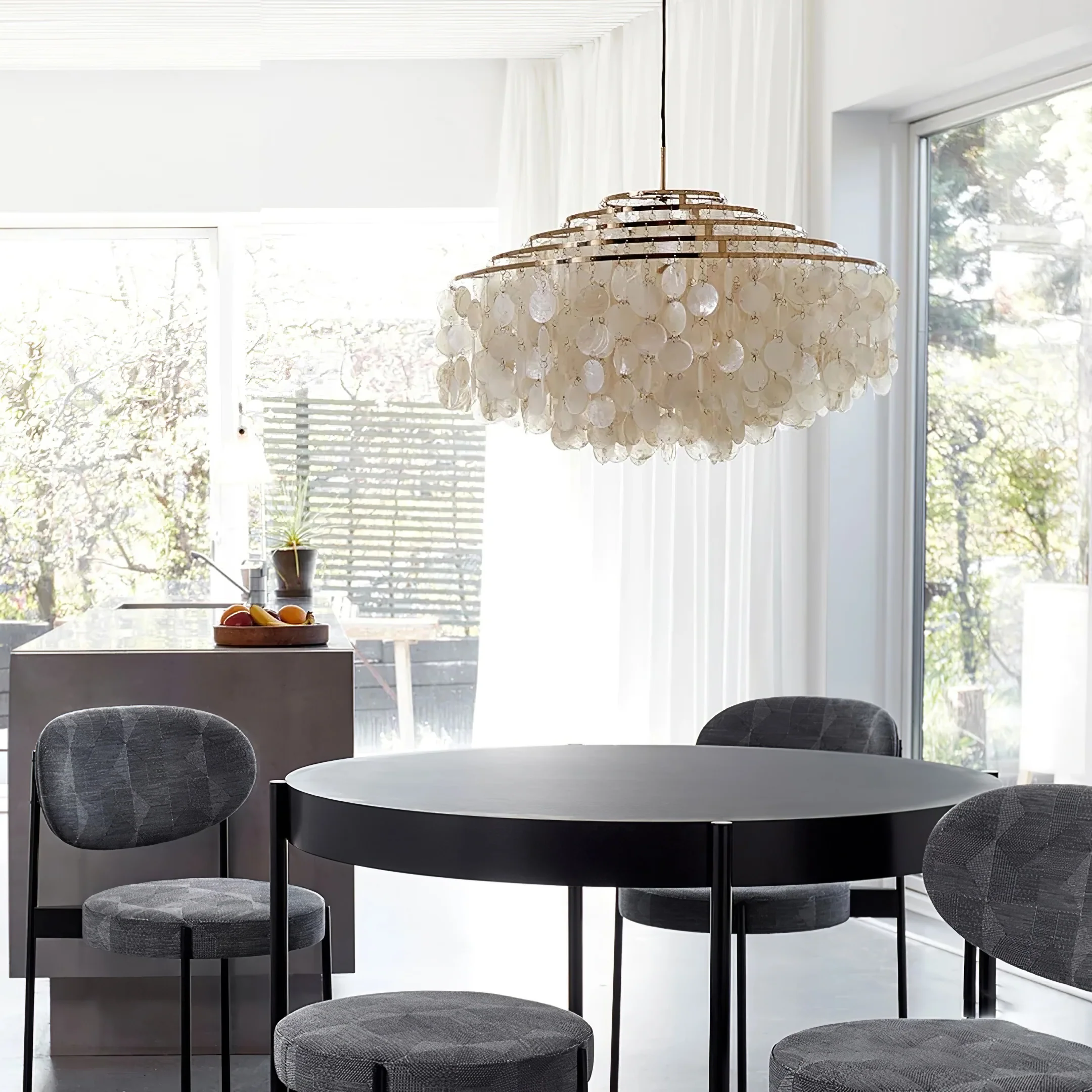 Round Shell Chandelier - Image 118