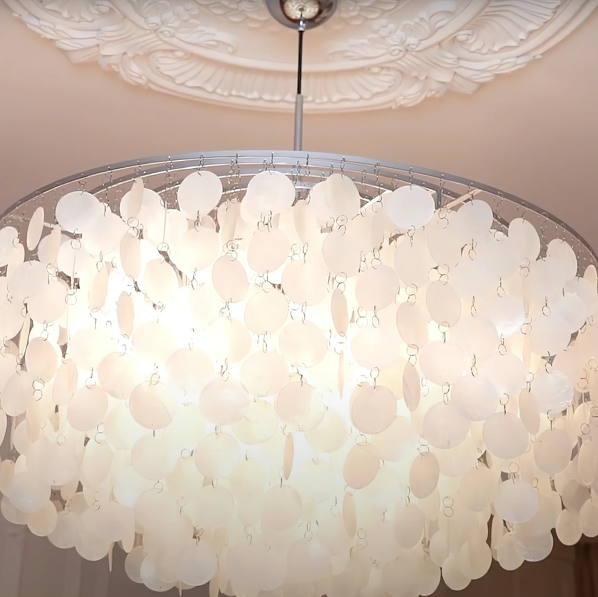 Round Shell Chandelier - Image 125