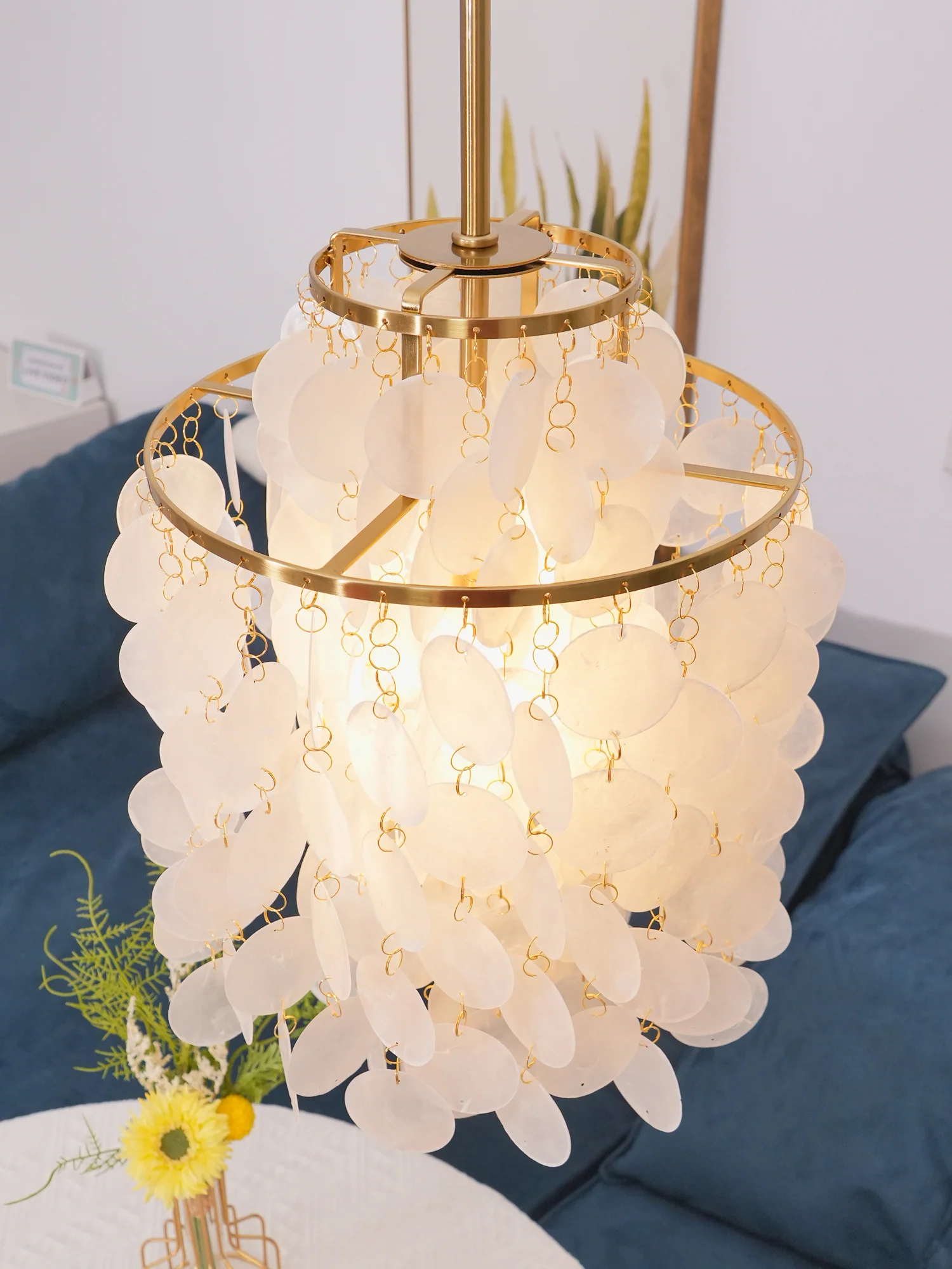 Round Shell Chandelier - Image 131