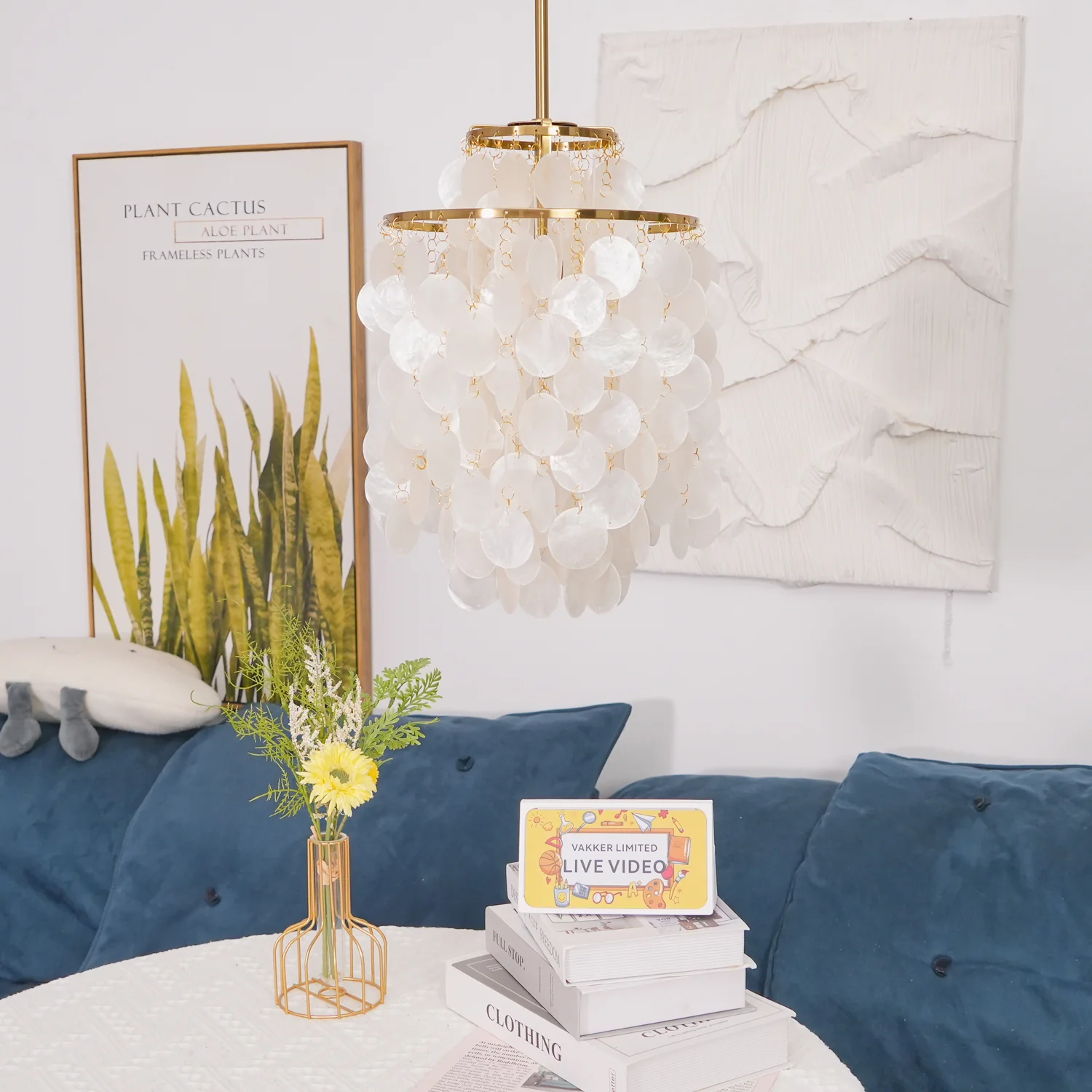 Round Shell Chandelier - Image 133