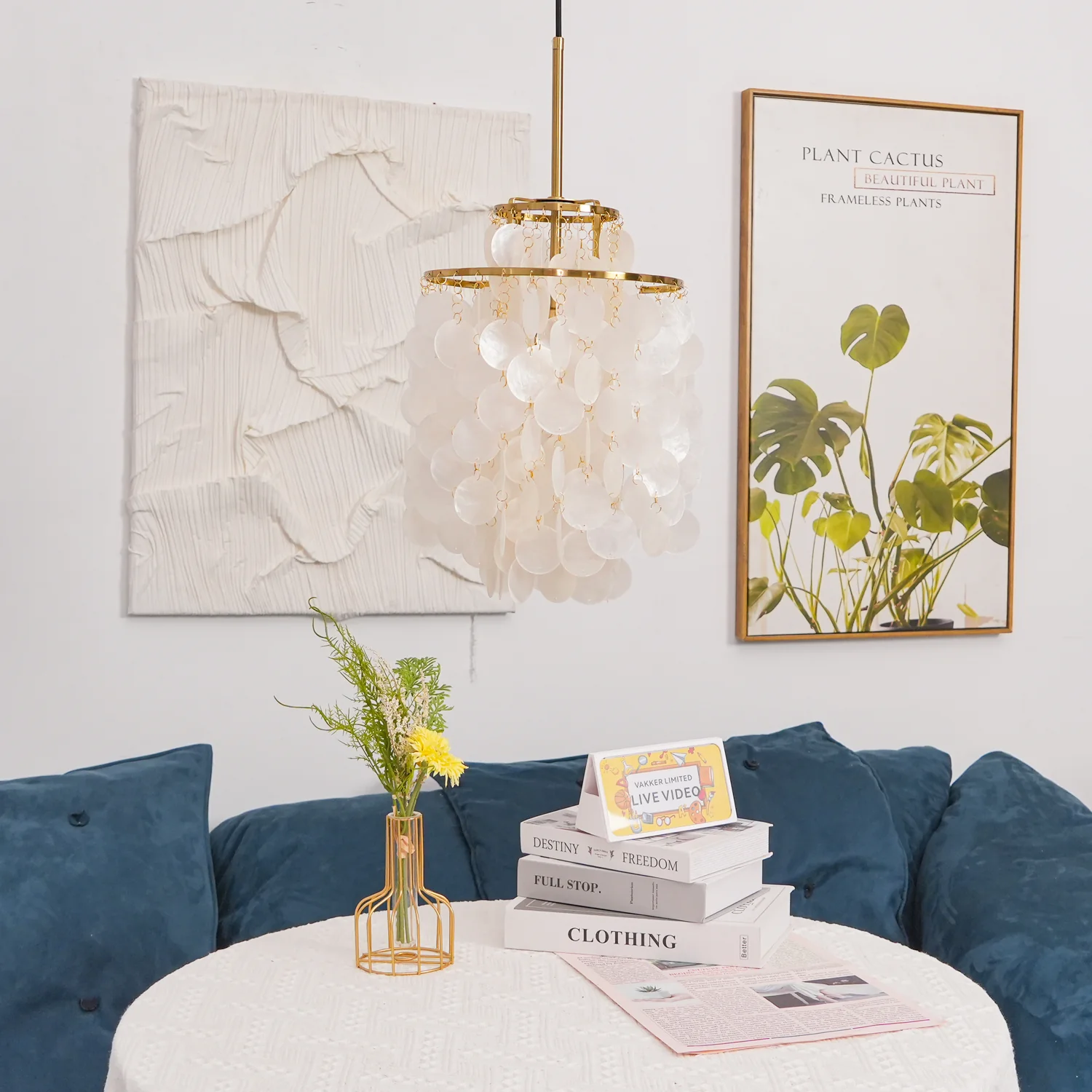 Round Shell Chandelier - Image 137