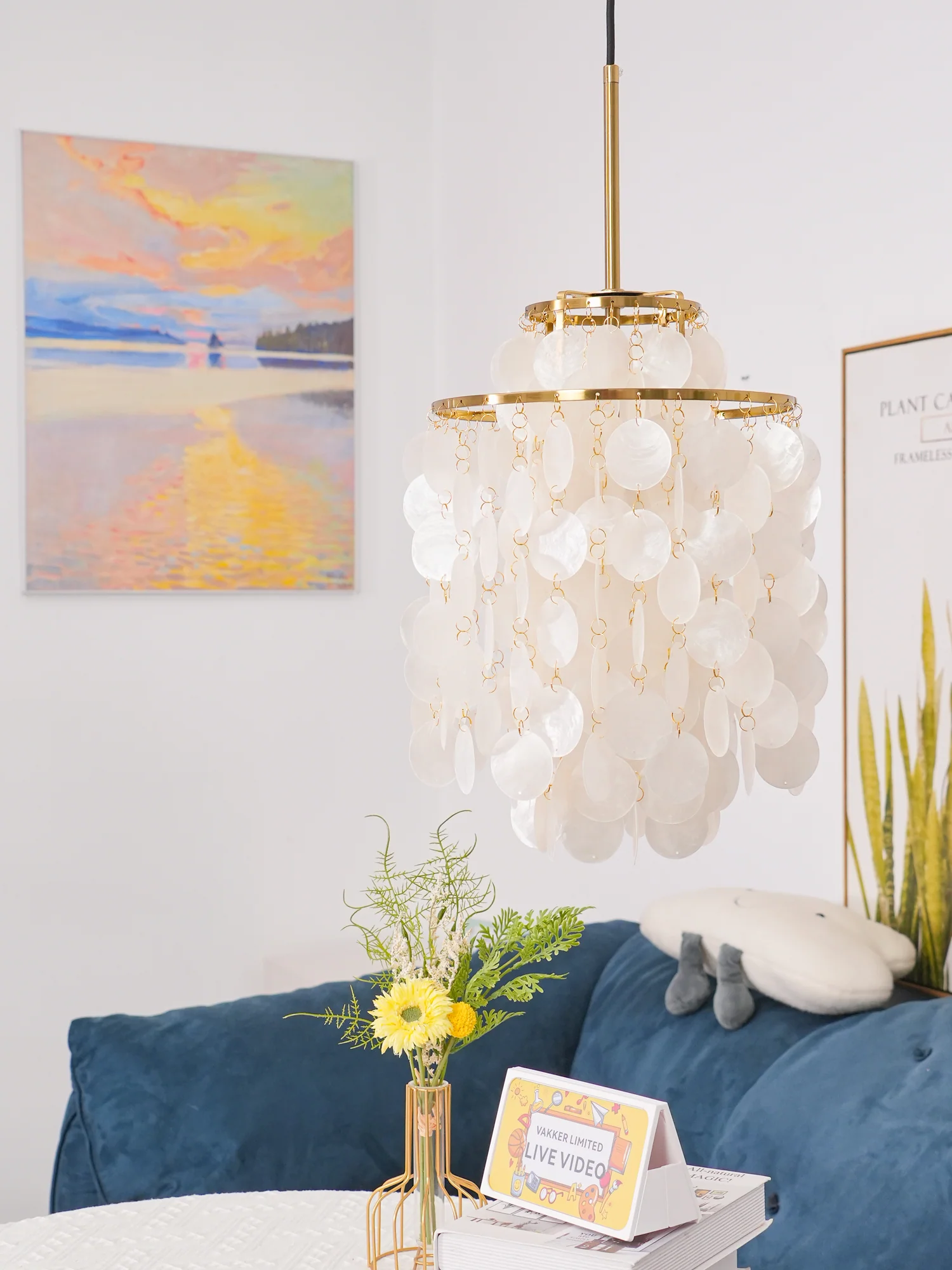 Round Shell Chandelier - Image 139