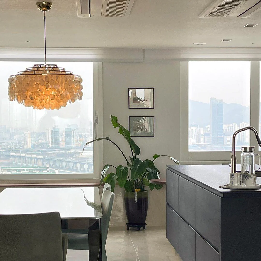 Round Shell Chandelier - Image 35