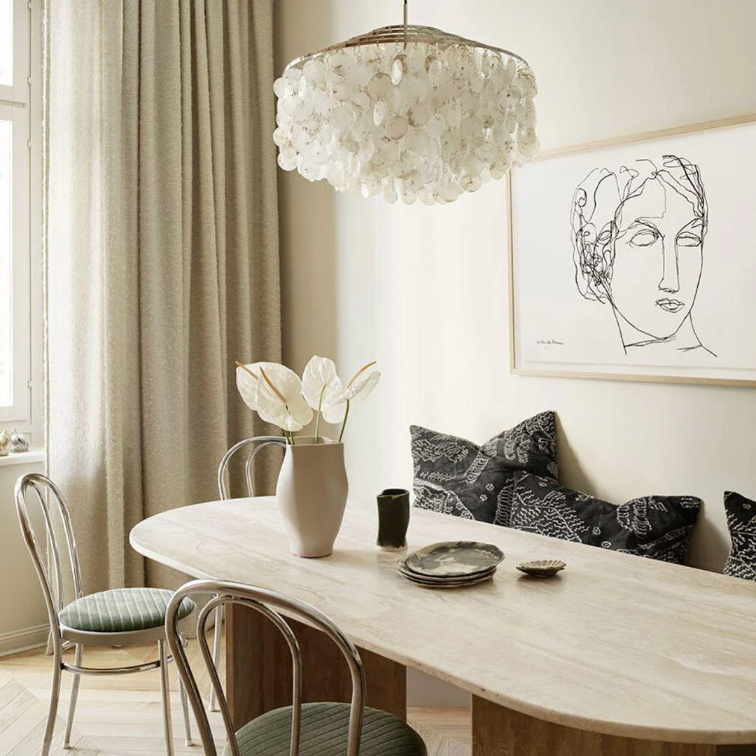 Round Shell Chandelier - Image 64
