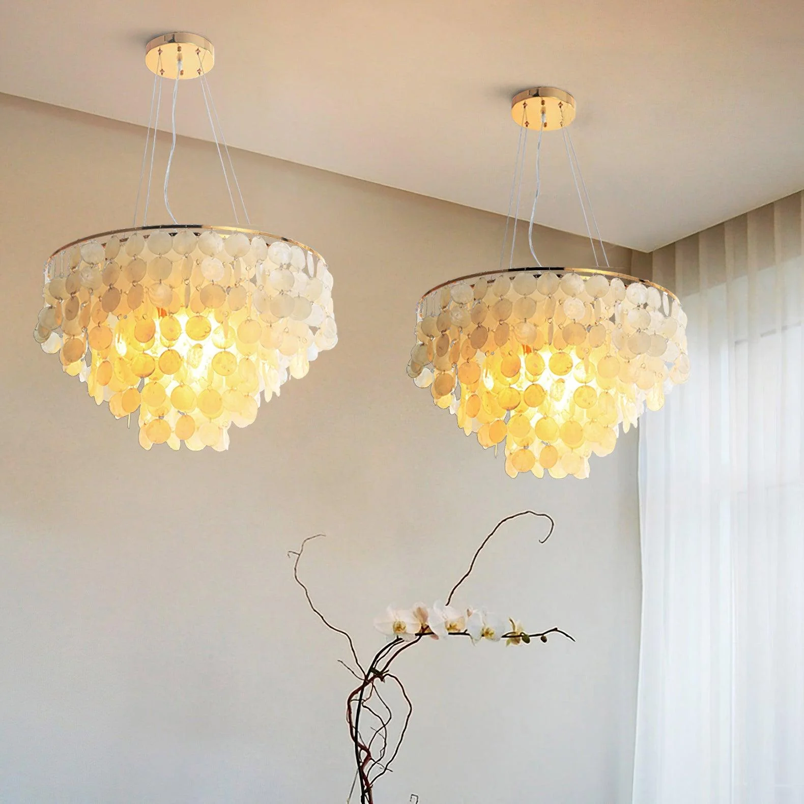 Shell Wind Chime Chandelier - Image 13