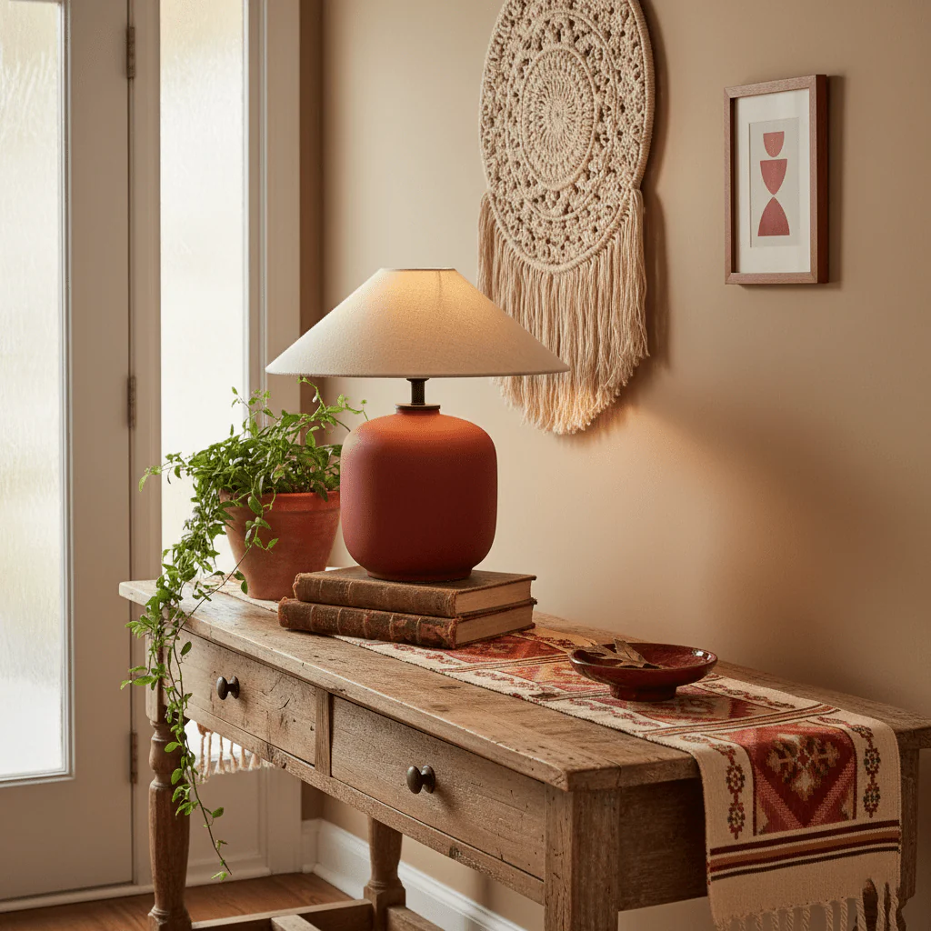 Sienna Clay Table Lamp - Image 4