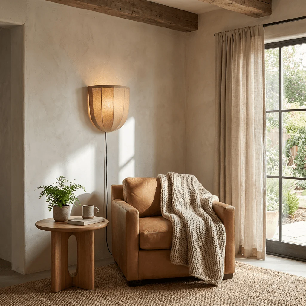 Sienna Linen Plug-in Wall Sconce - Image 8
